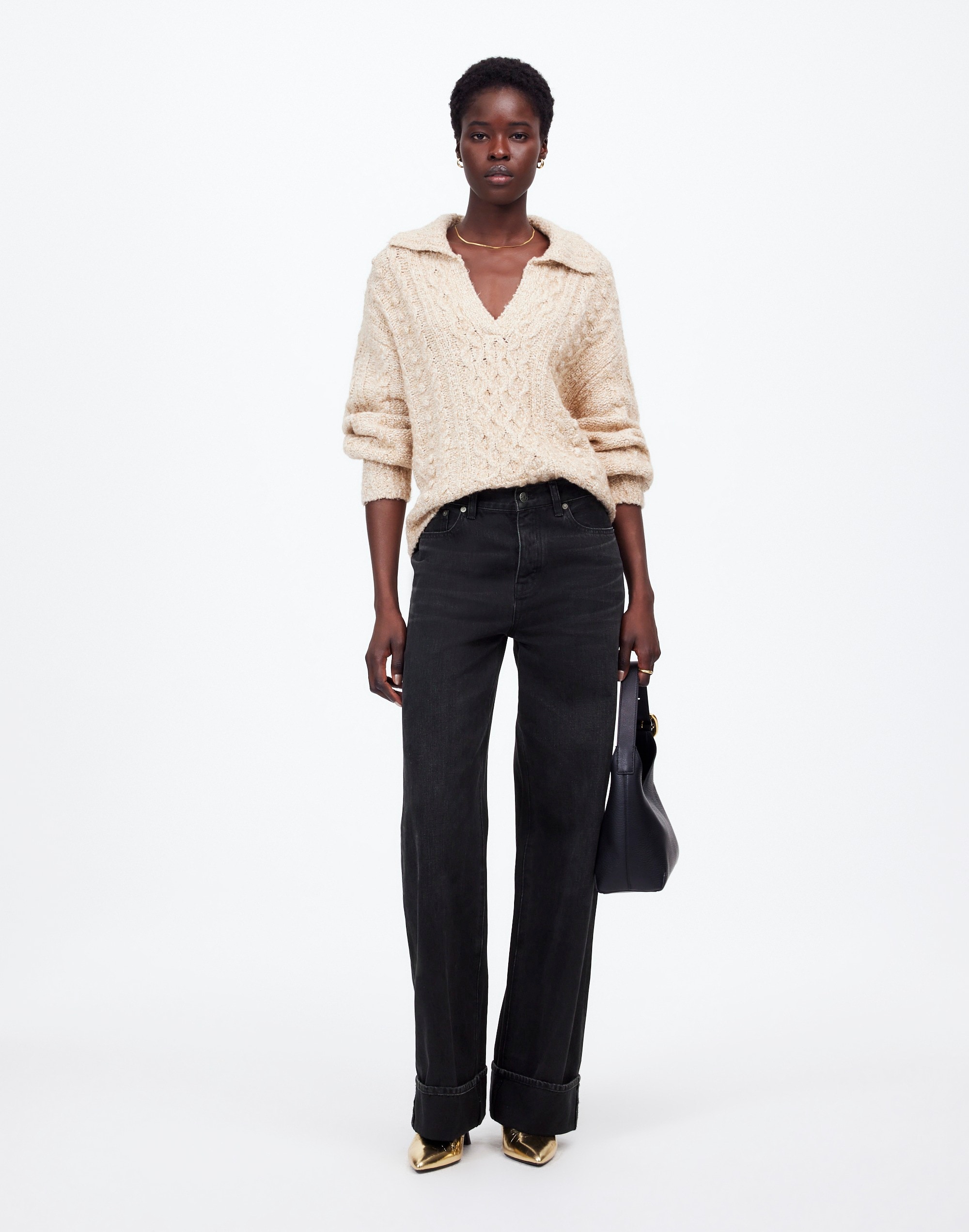 low-slung baggy jeans in garza wash