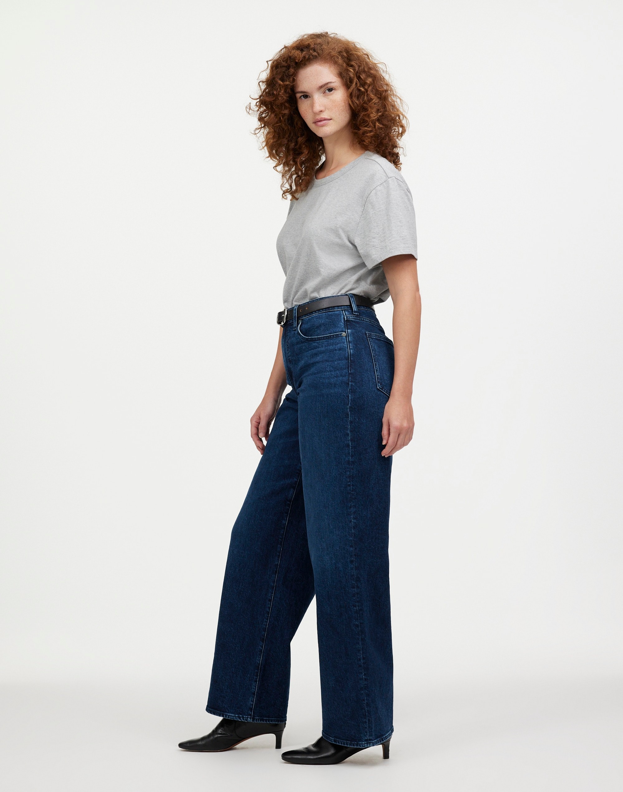 The Petite Curvy Perfect Vintage Wide-Leg Jean in Nighthawk Wash Alternate Image 3