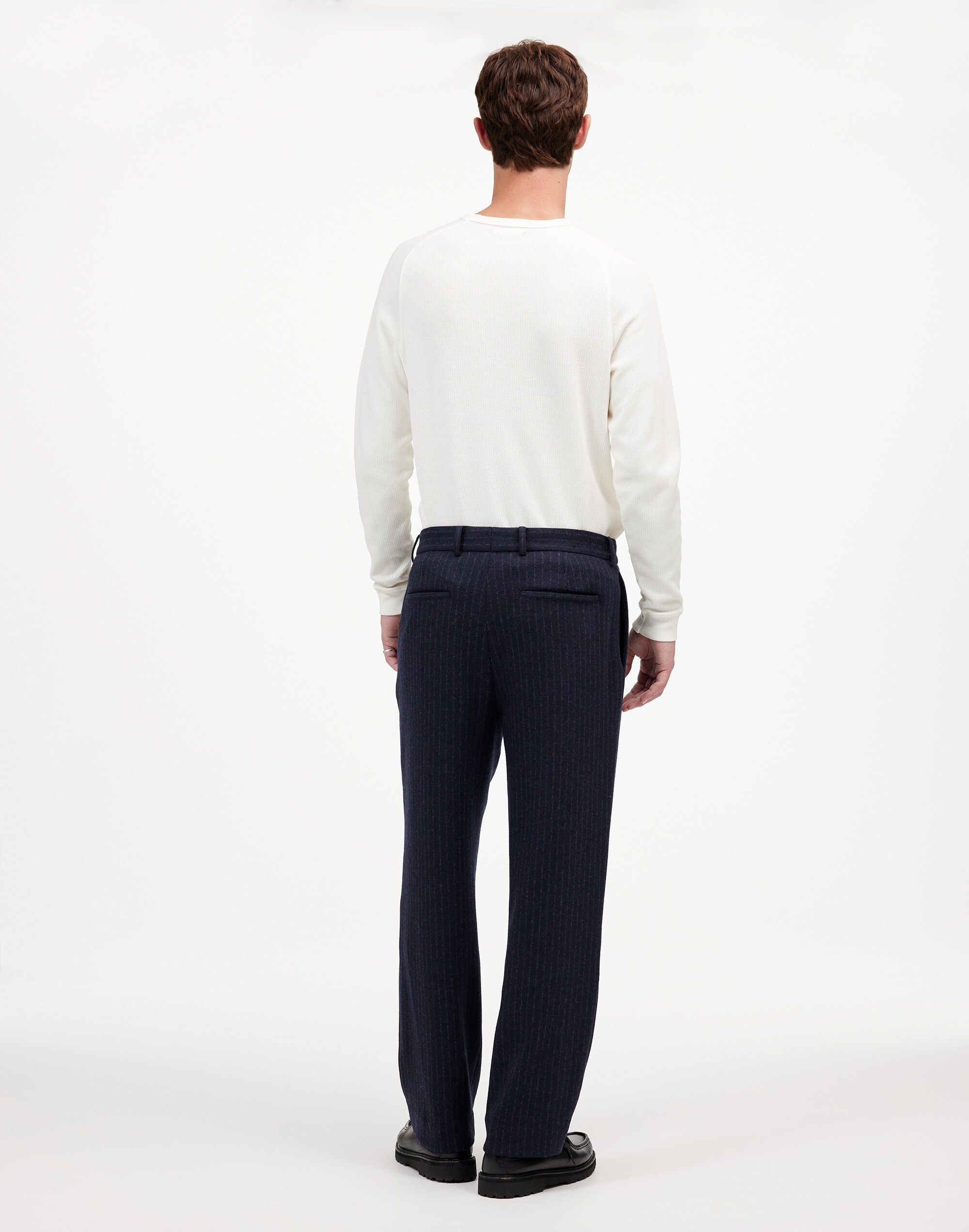The Roebling Pleated Trouser in Italian Fabric