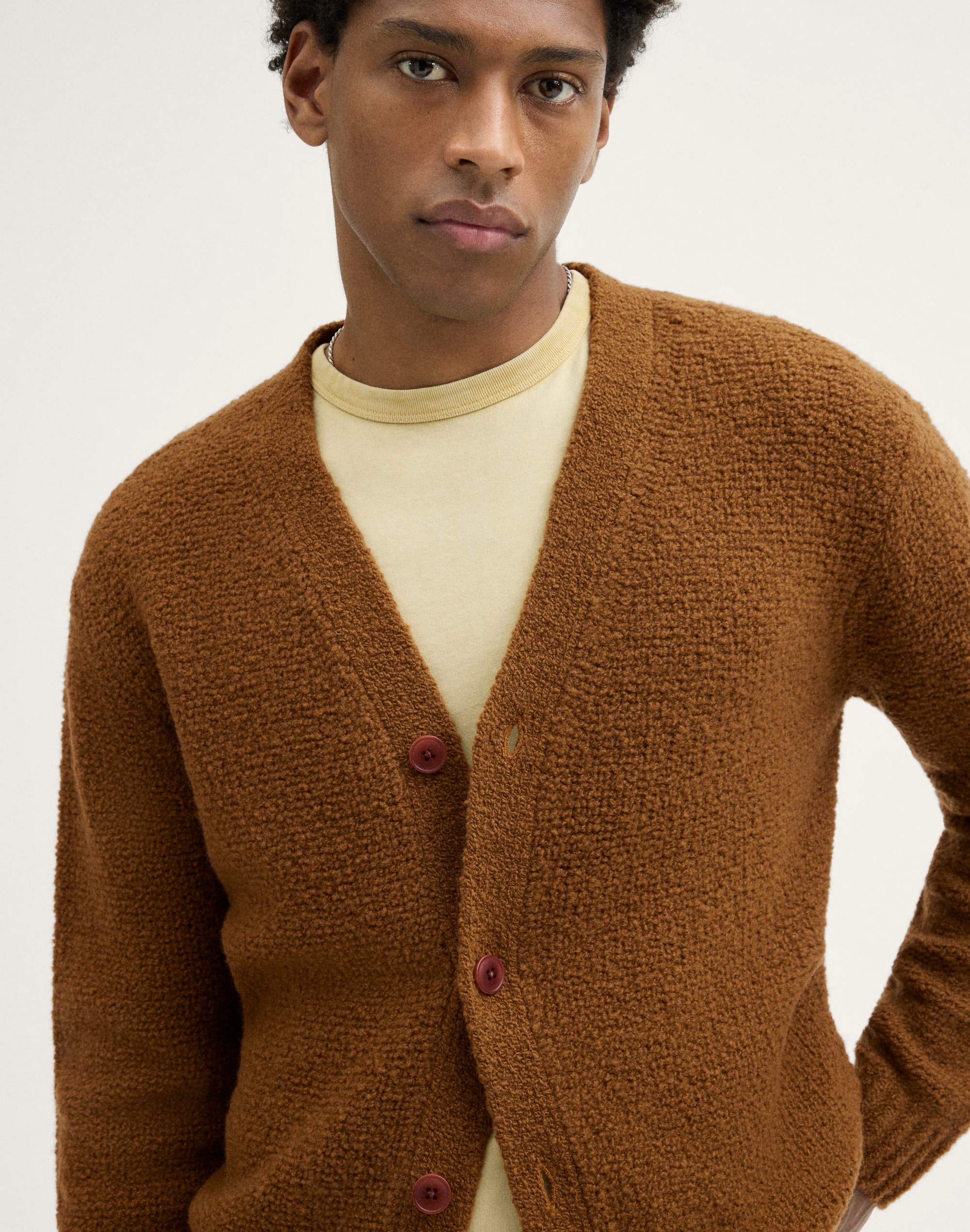 Boucl&eacute; Cardigan