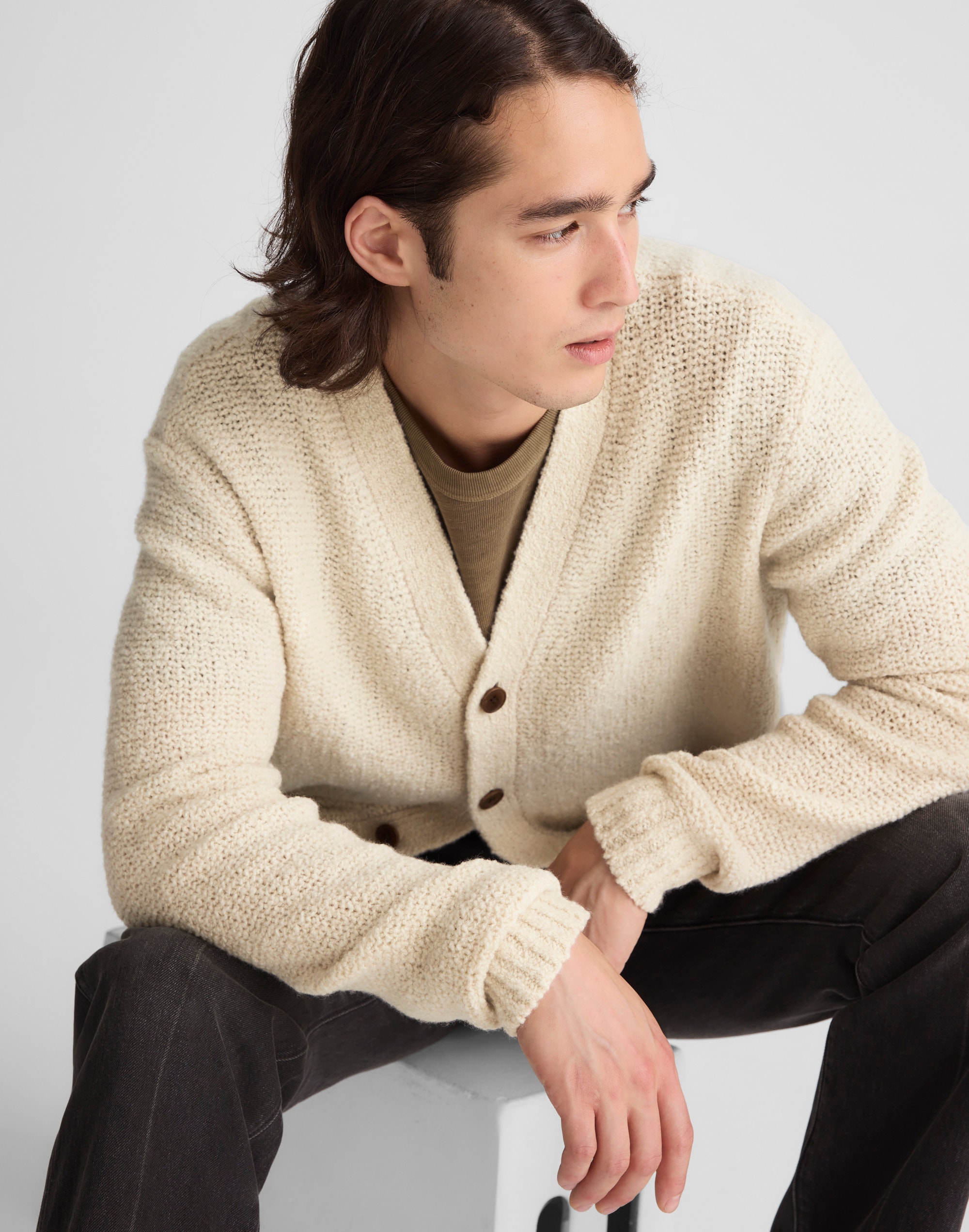 Boucl&eacute; Cardigan