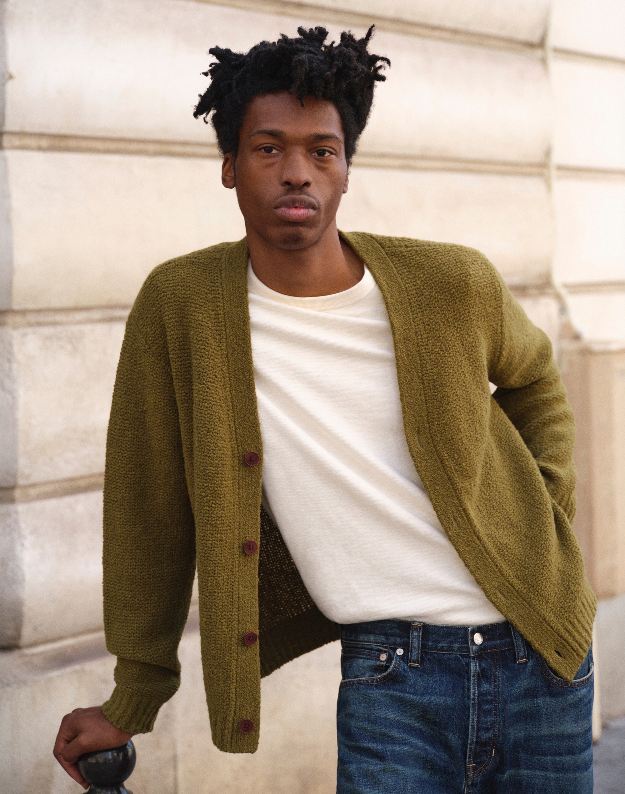 Boucl&eacute; Cardigan