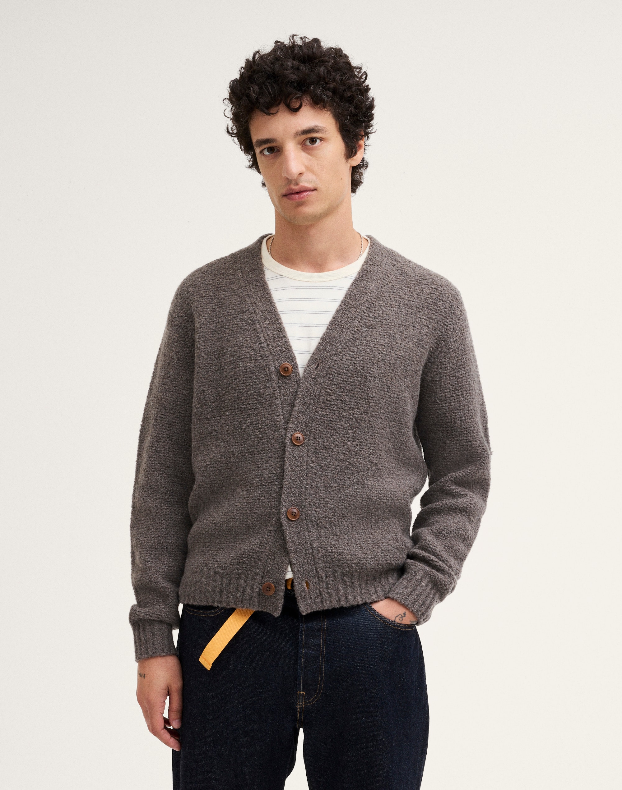 Boucl&eacute; Cardigan