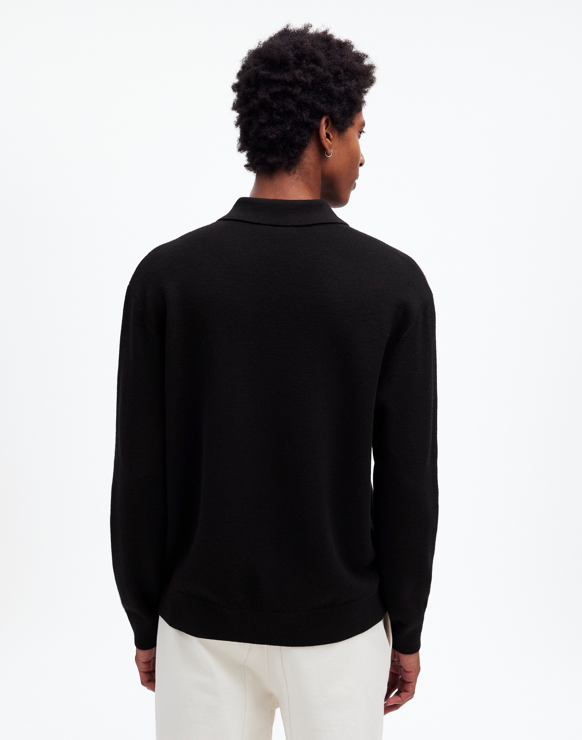 Milano-Knit Sweater Polo Shirt in Merino Wool