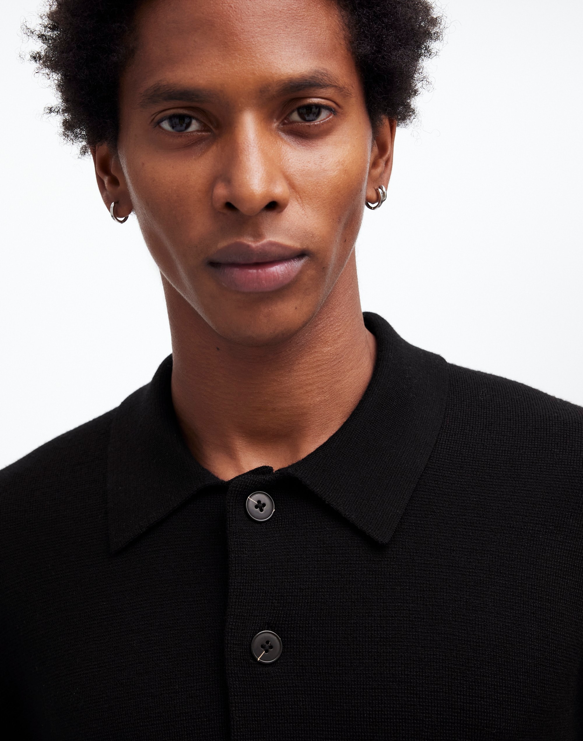 Milano-Knit Sweater Polo Shirt in Merino Wool