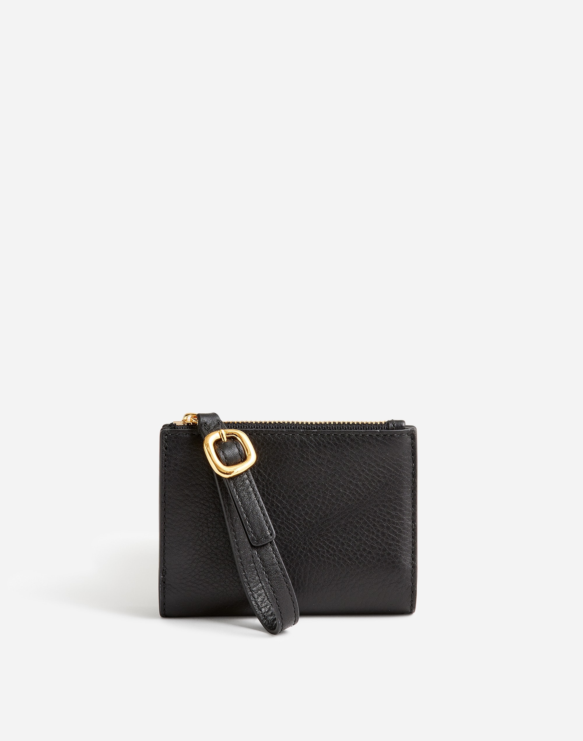 Leather Bifold Wallet Wristlet