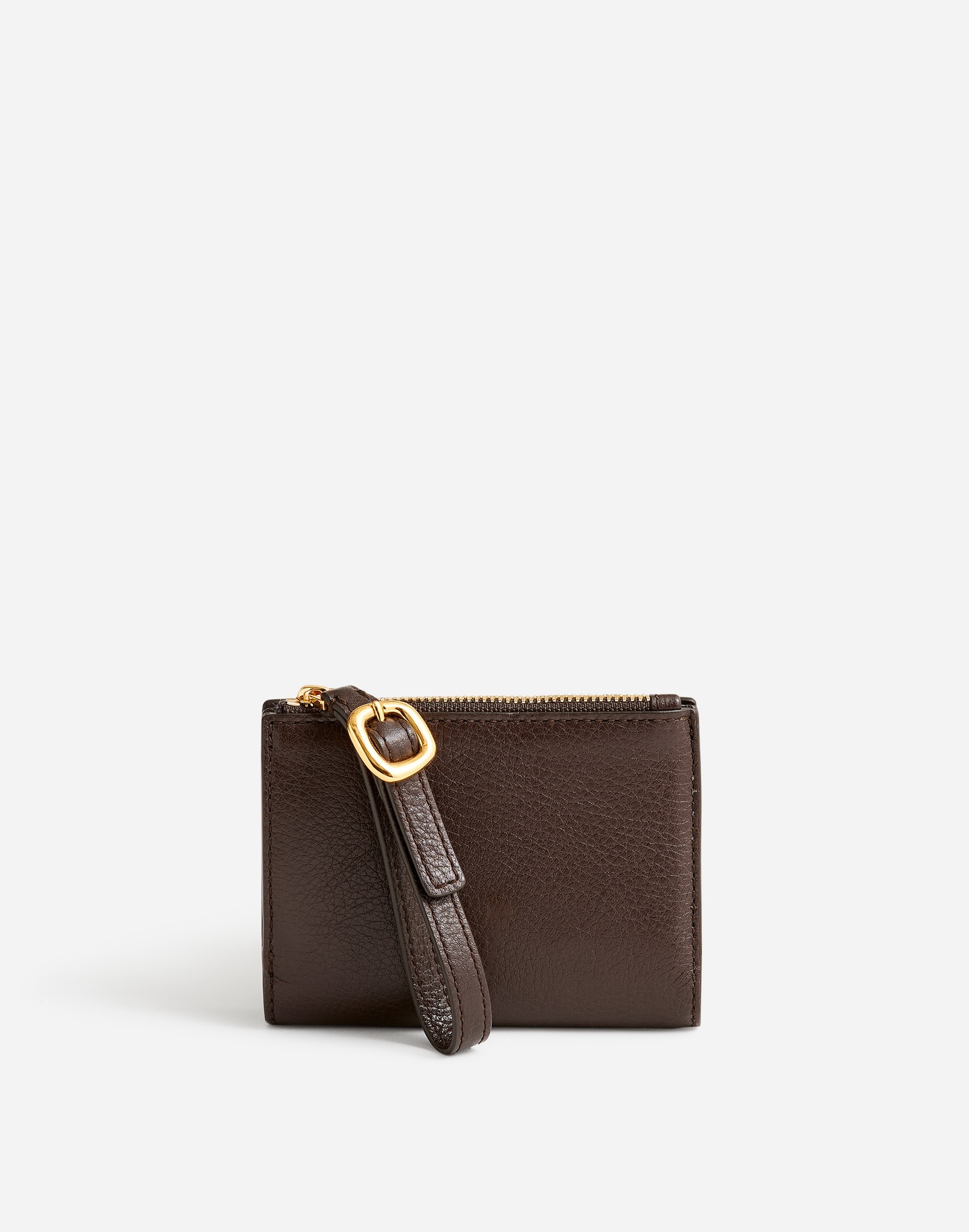 Leather Bifold Wallet Wristlet