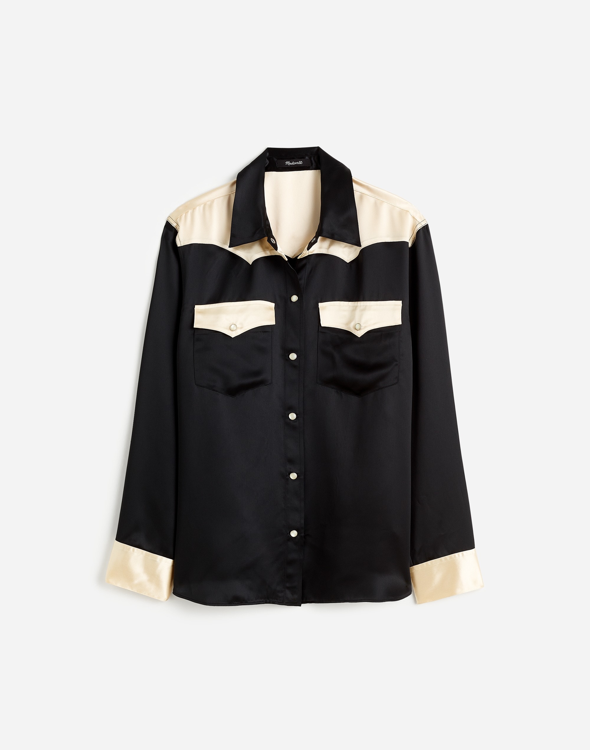 Alexa Chung for Madewell Satin Western Shirt
