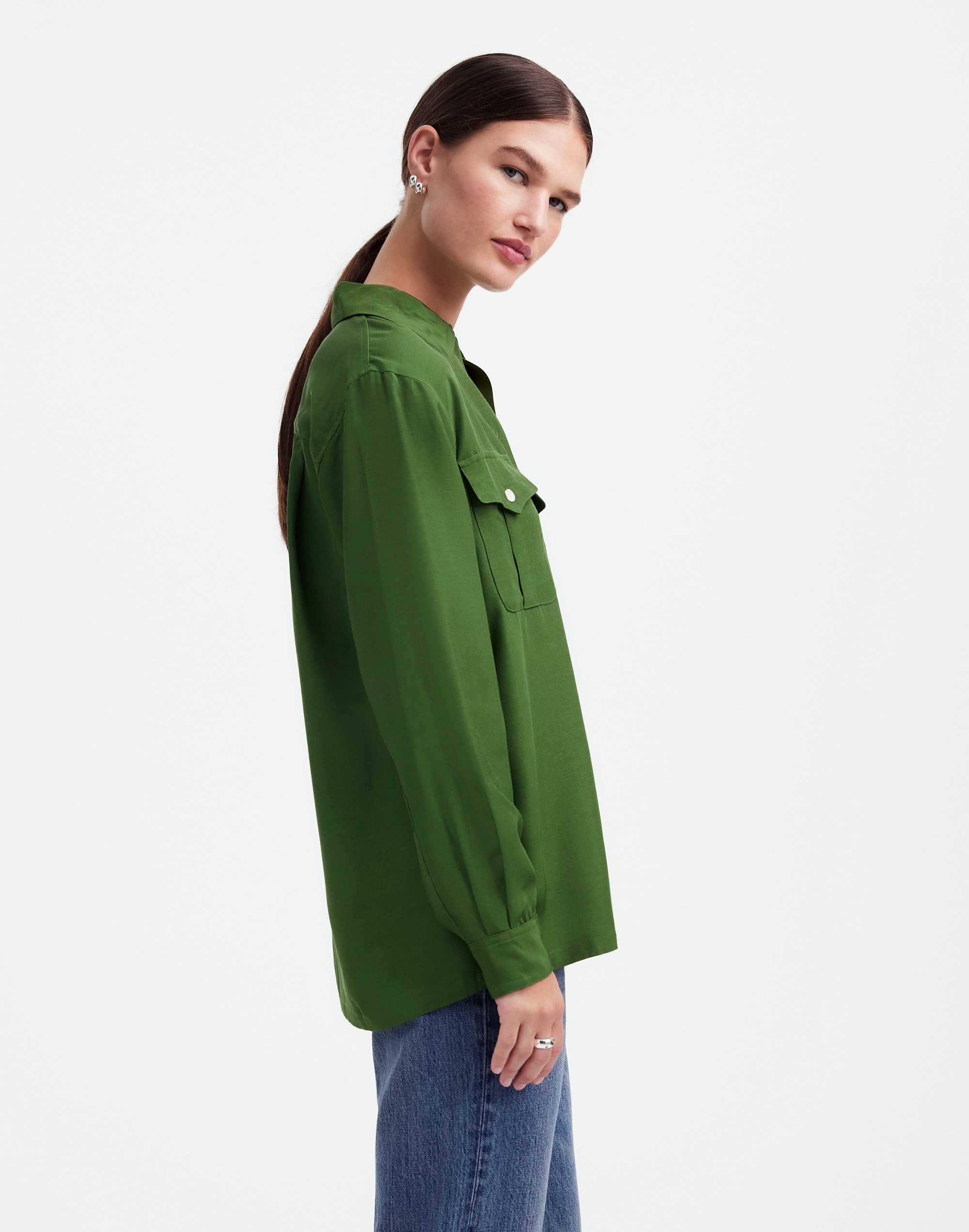 Alexa Chung for Madewell Pleat-Pocket Button-Up Shirt
