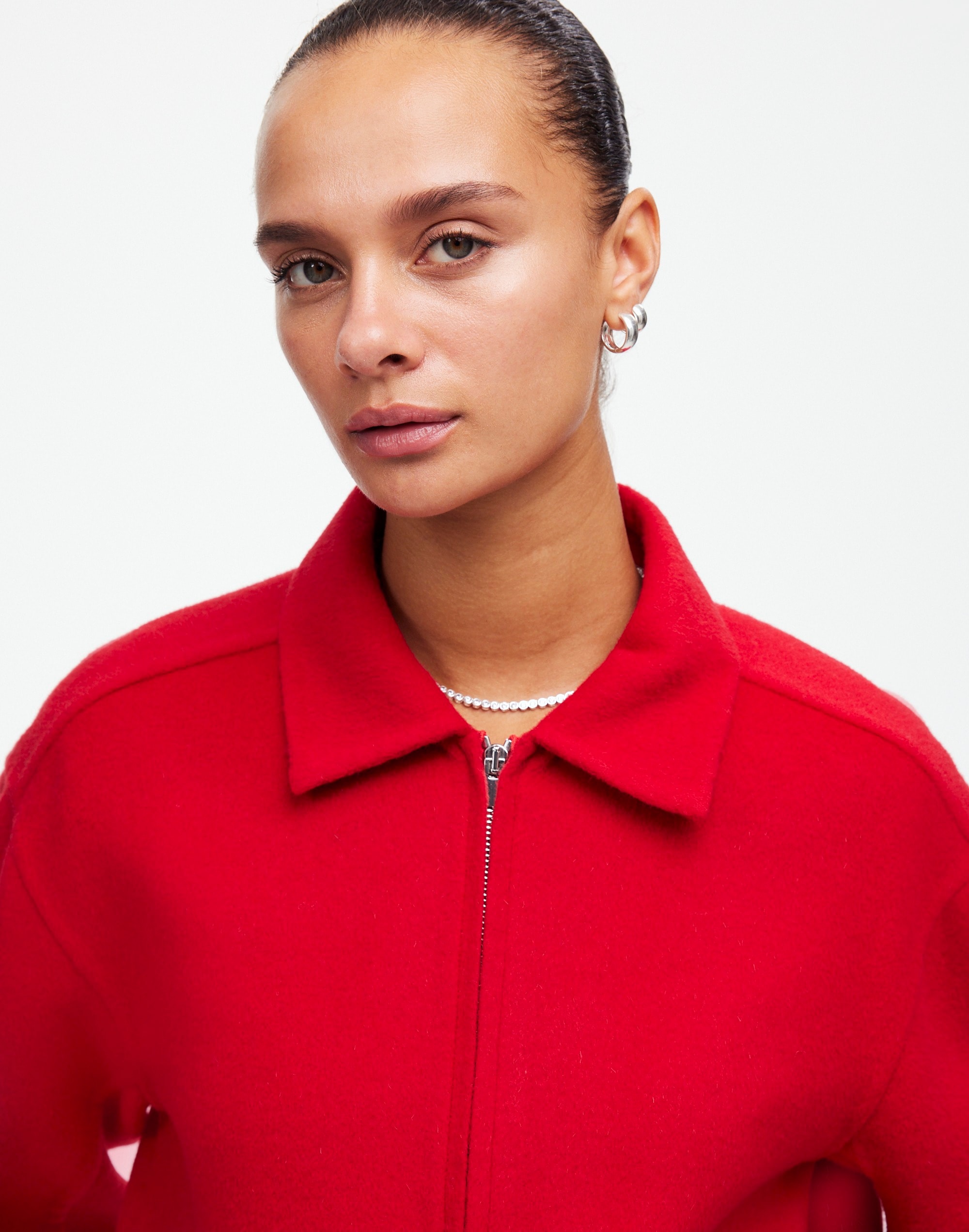 Double-Faced Rounded-Sleeve Jacket