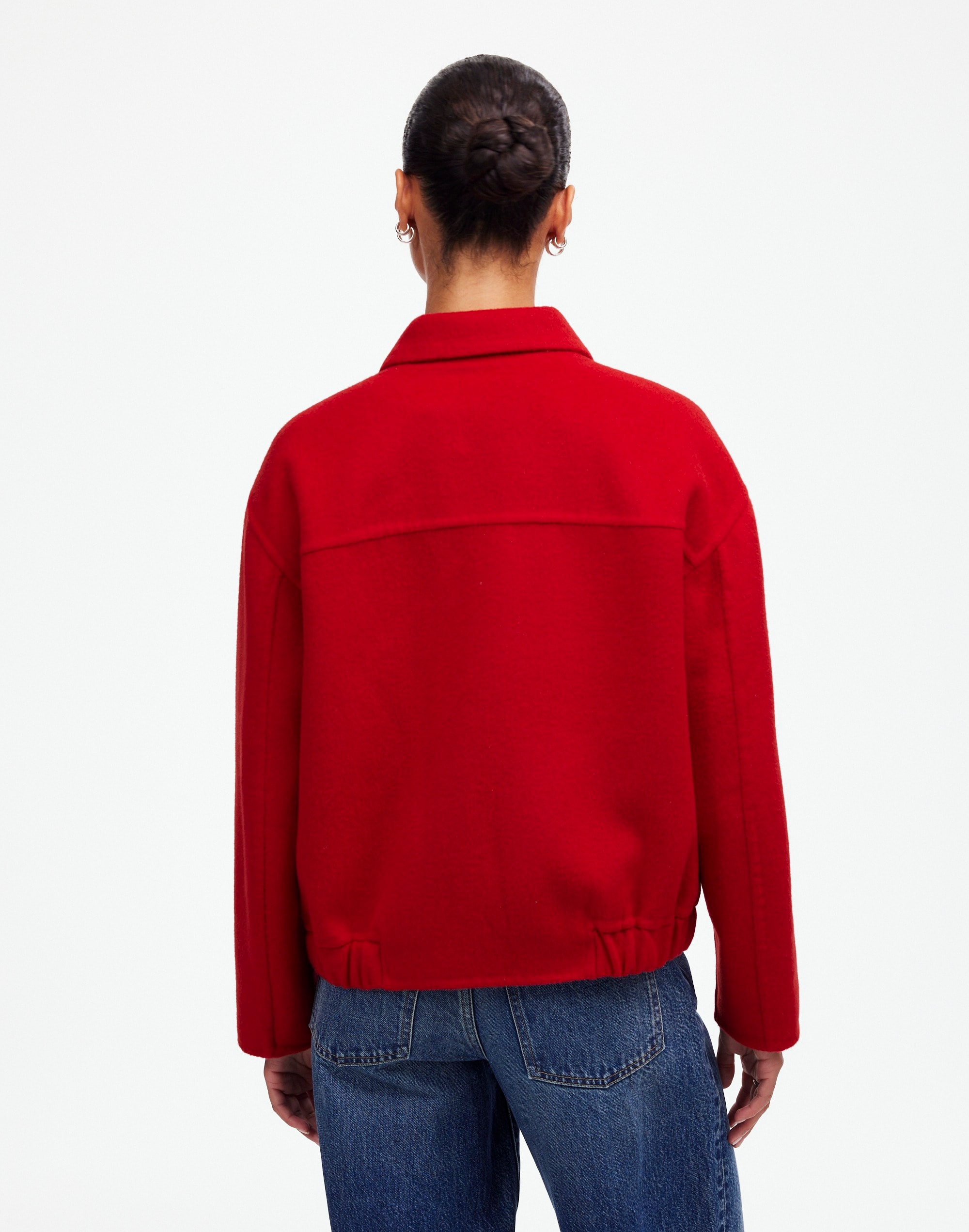 Double-Faced Rounded-Sleeve Jacket