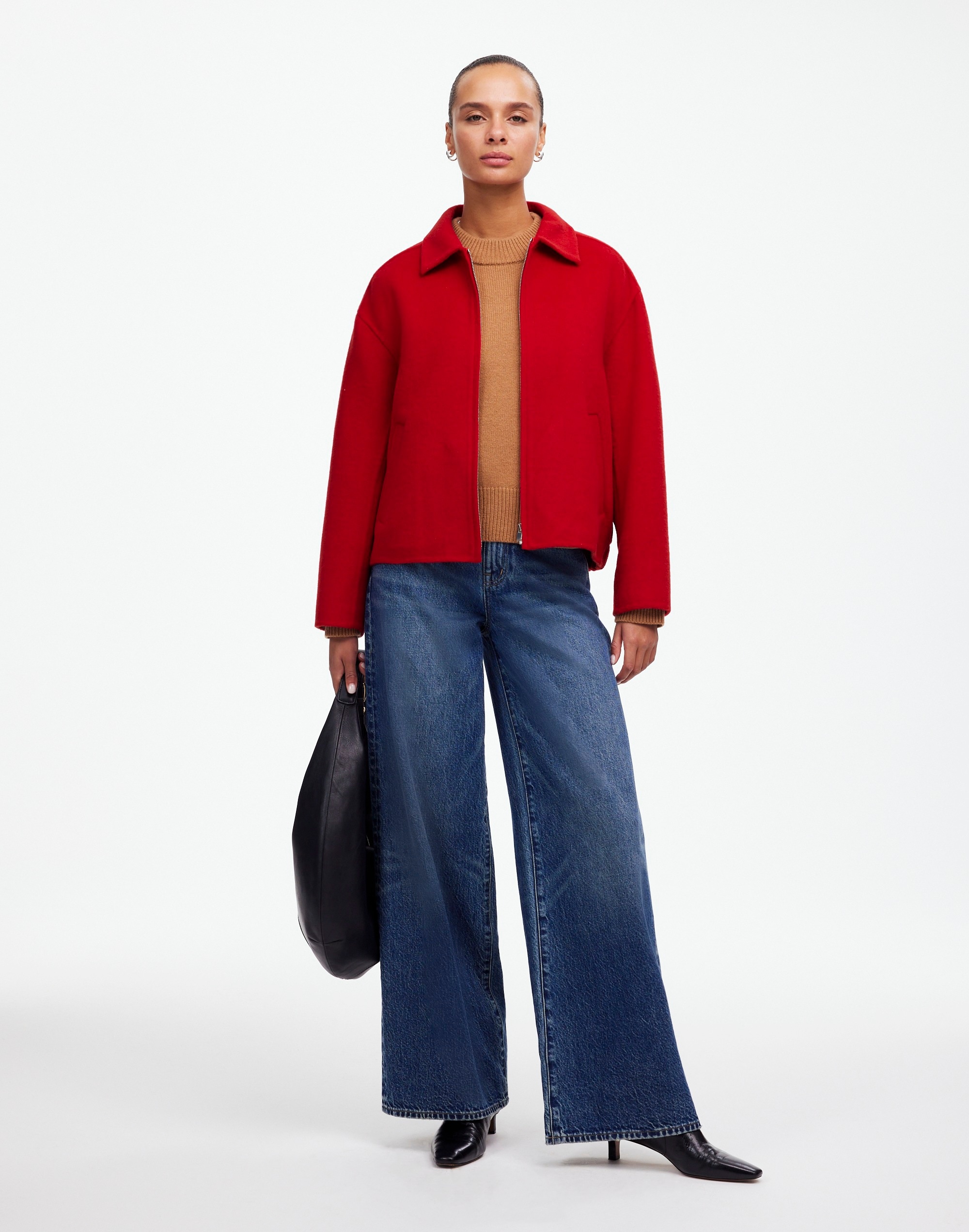 Double-Faced Rounded-Sleeve Jacket