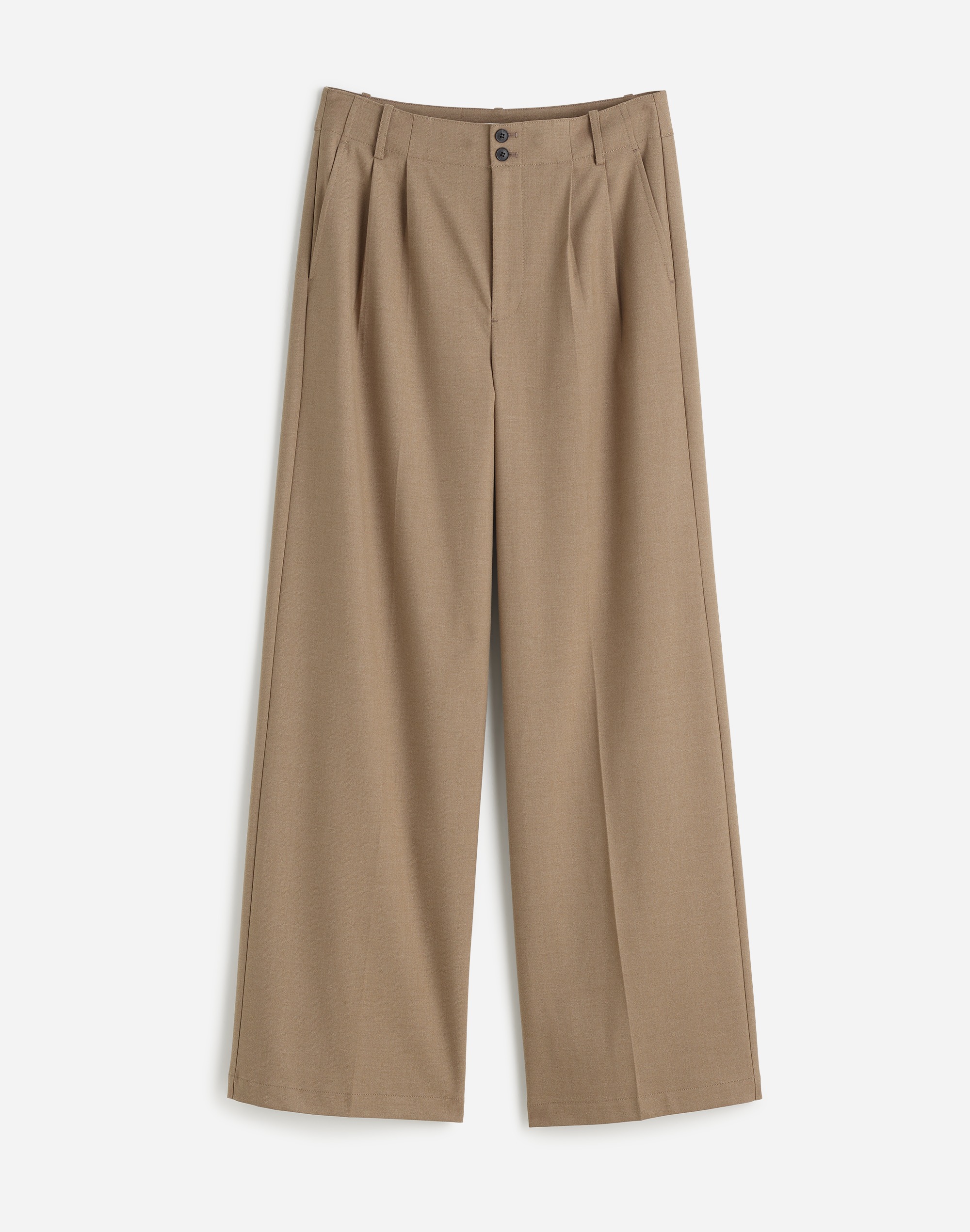 The Tall Harlow Wide-Leg Trouser in Brushed Twill