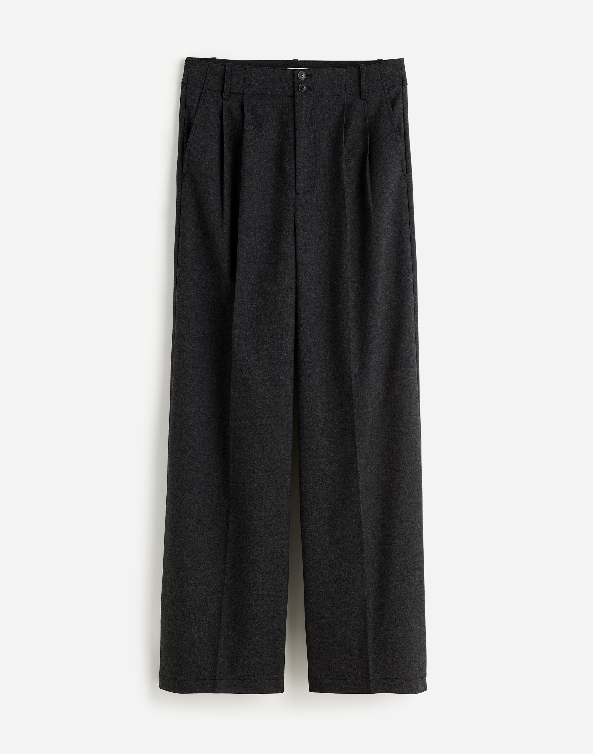 The Harlow Wide-Leg Trouser in Brushed Twill