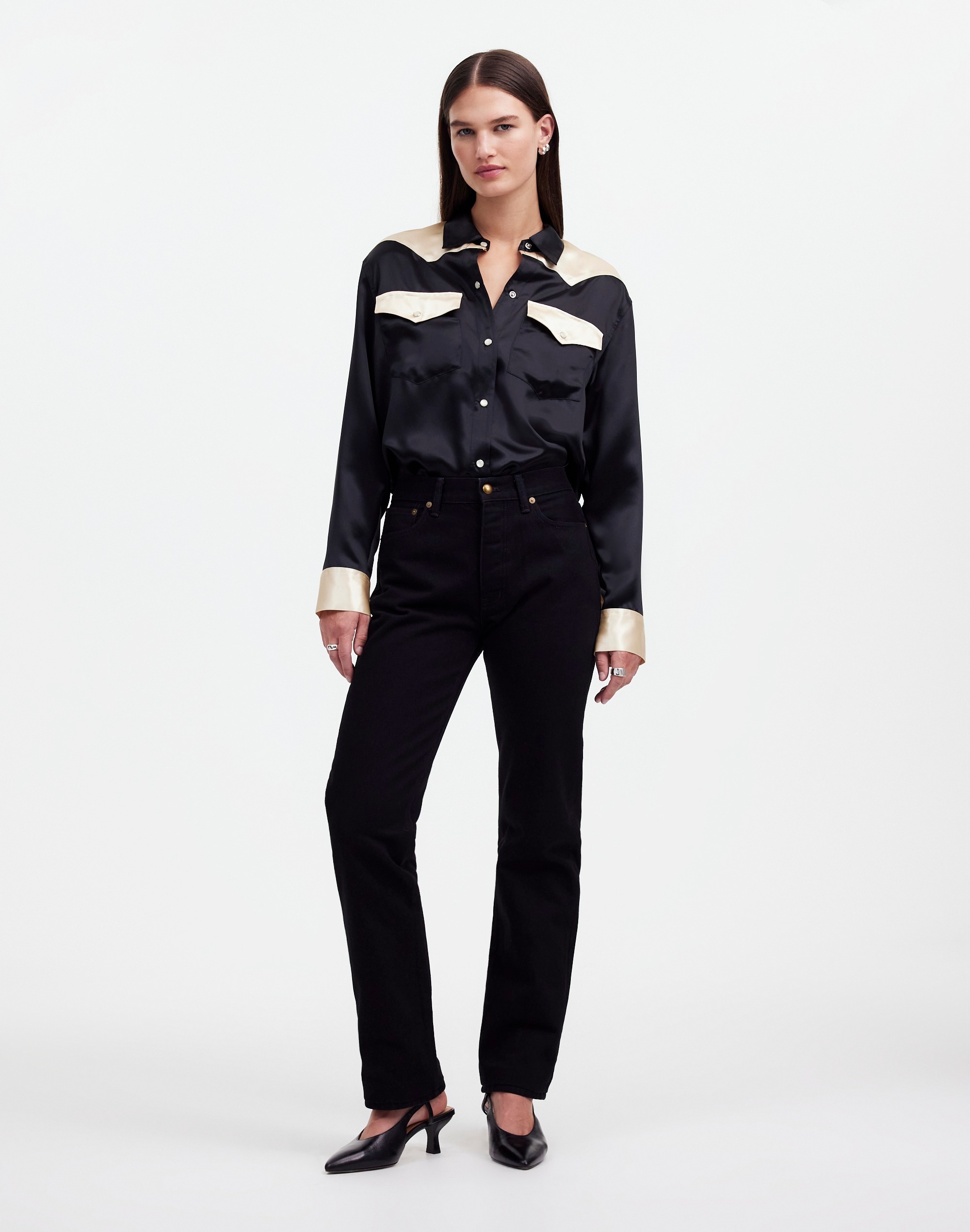 alexa chung for madewell high-rise straight jean in outridge wash