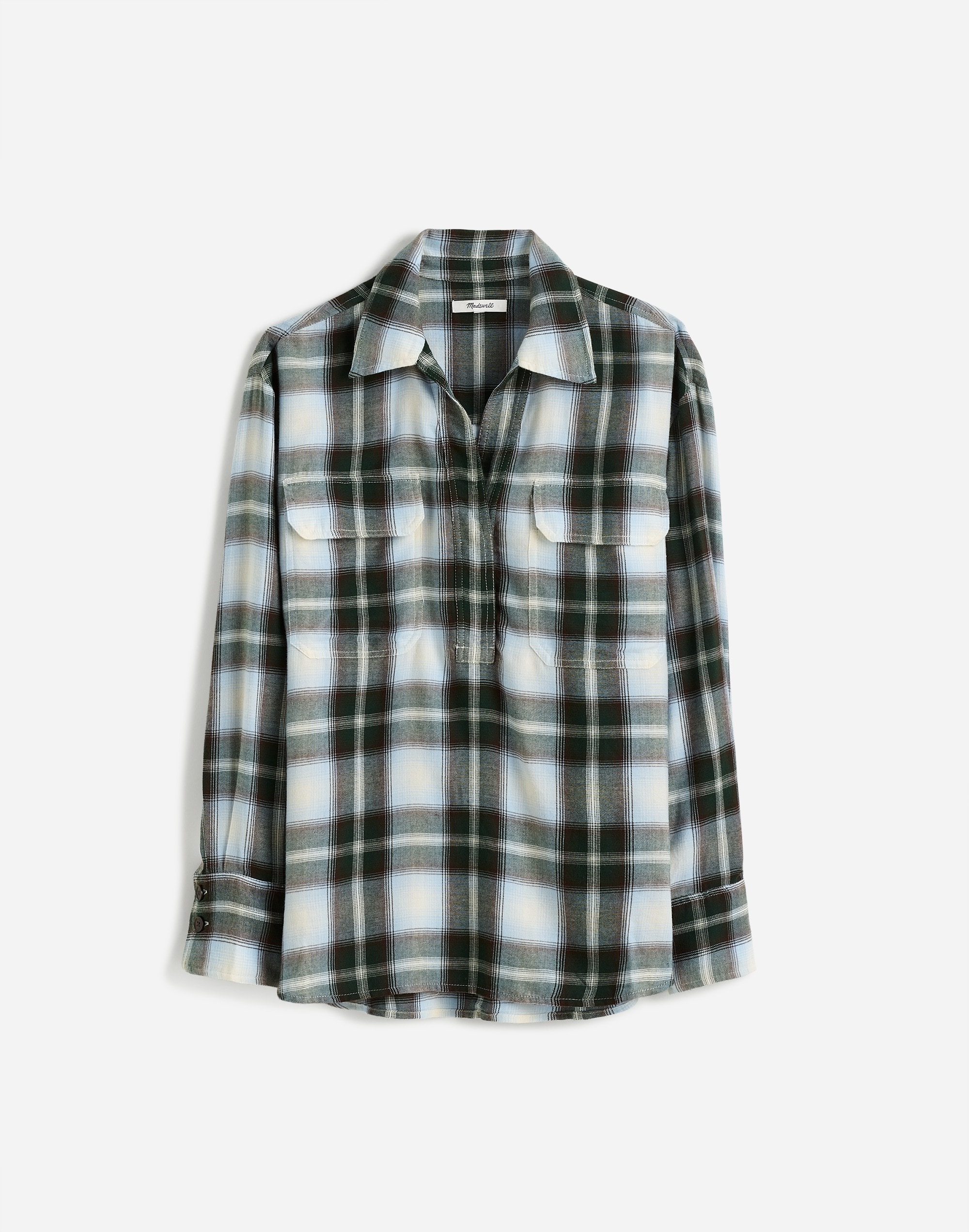 Popover Shirt in Plaid