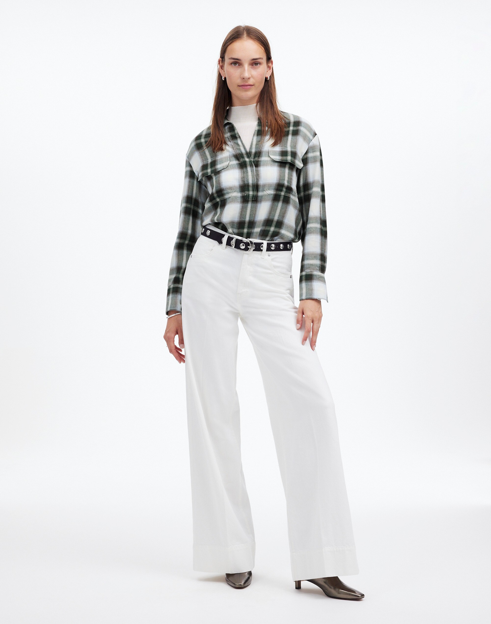 Popover Shirt in Plaid