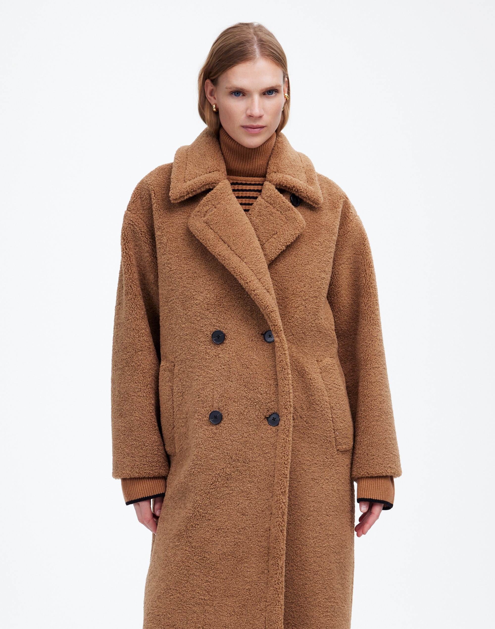 teddy long coat