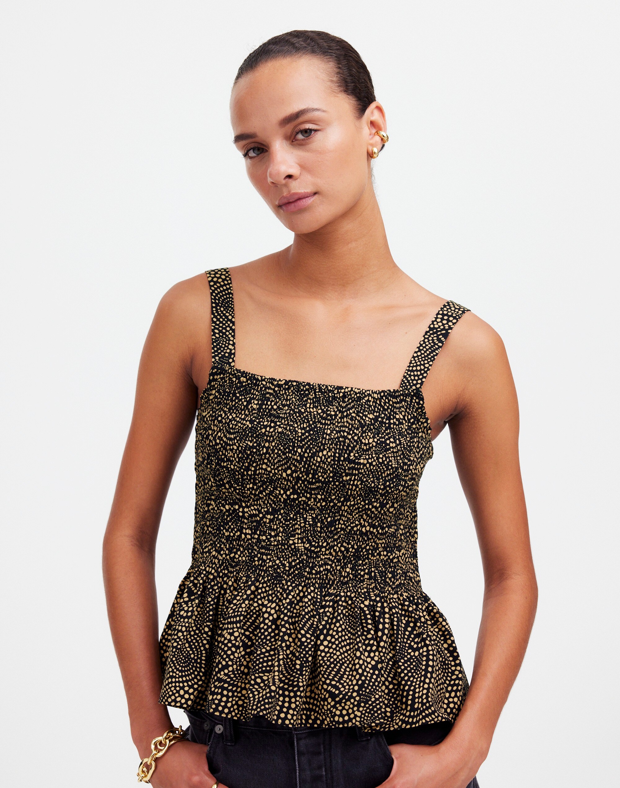 Smocked Peplum Top | Madewell