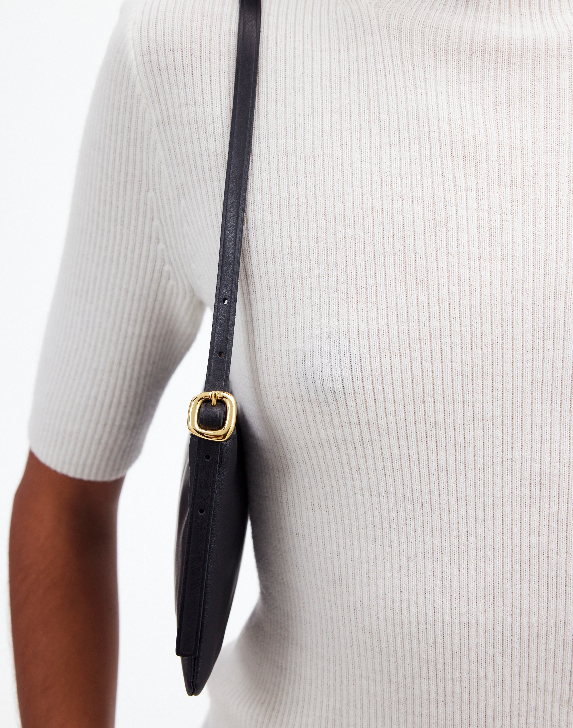The Sculptural-Buckle Mini Shoulder Bag