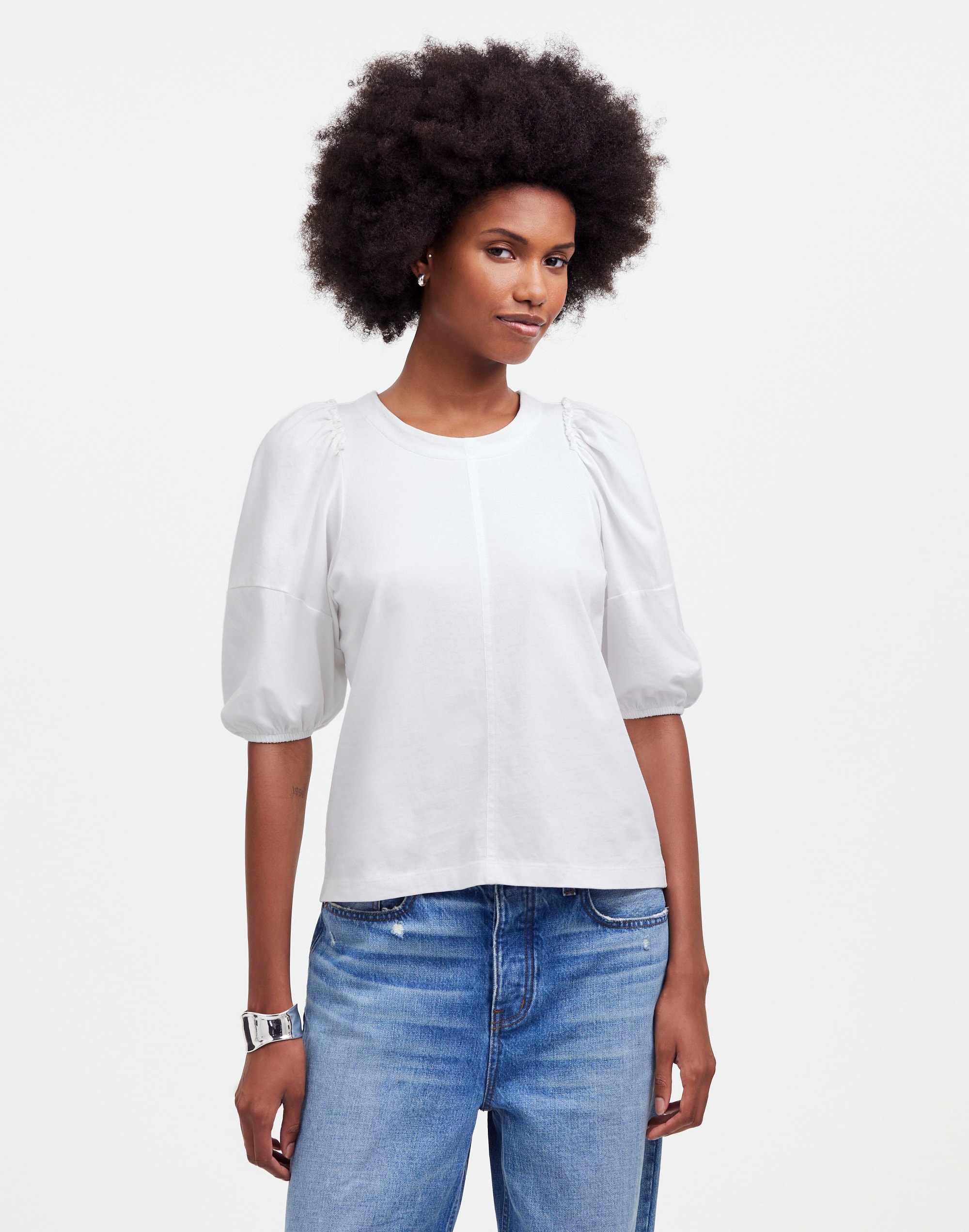 puff-sleeve tee