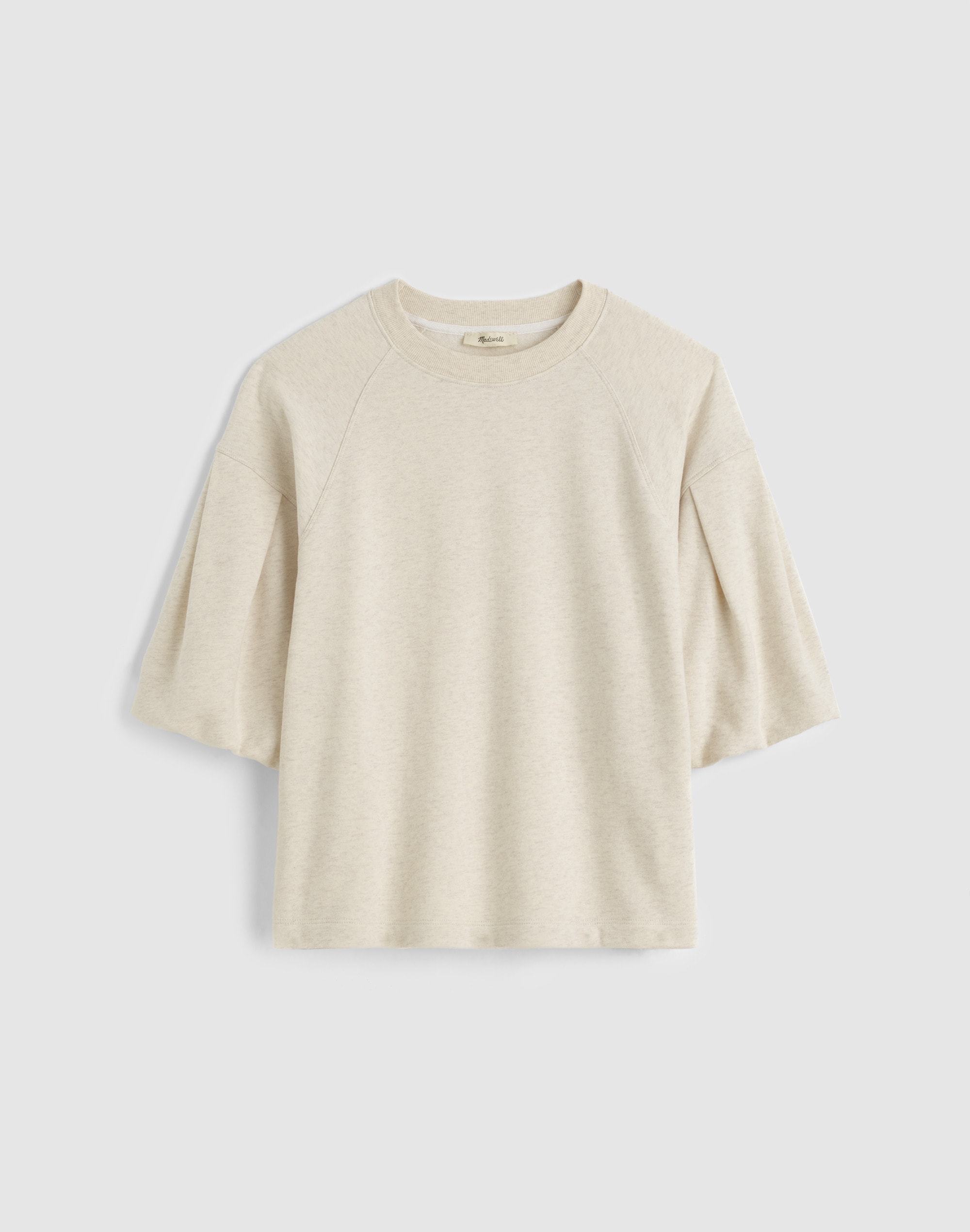 Puff-Sleeve Sweatshirt Tee