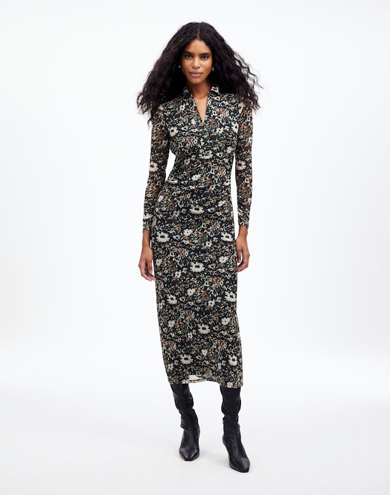 midi polo dress DARK GREY CINDY Sundae School so soft AirEssentials fabric you know and love Blush Pocket Polo Midi Dress