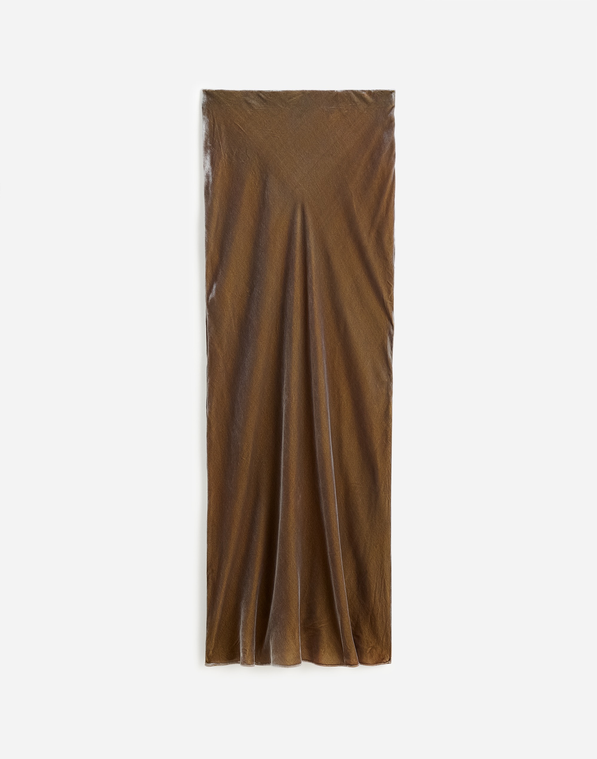 Velvet Maxi Slip Skirt