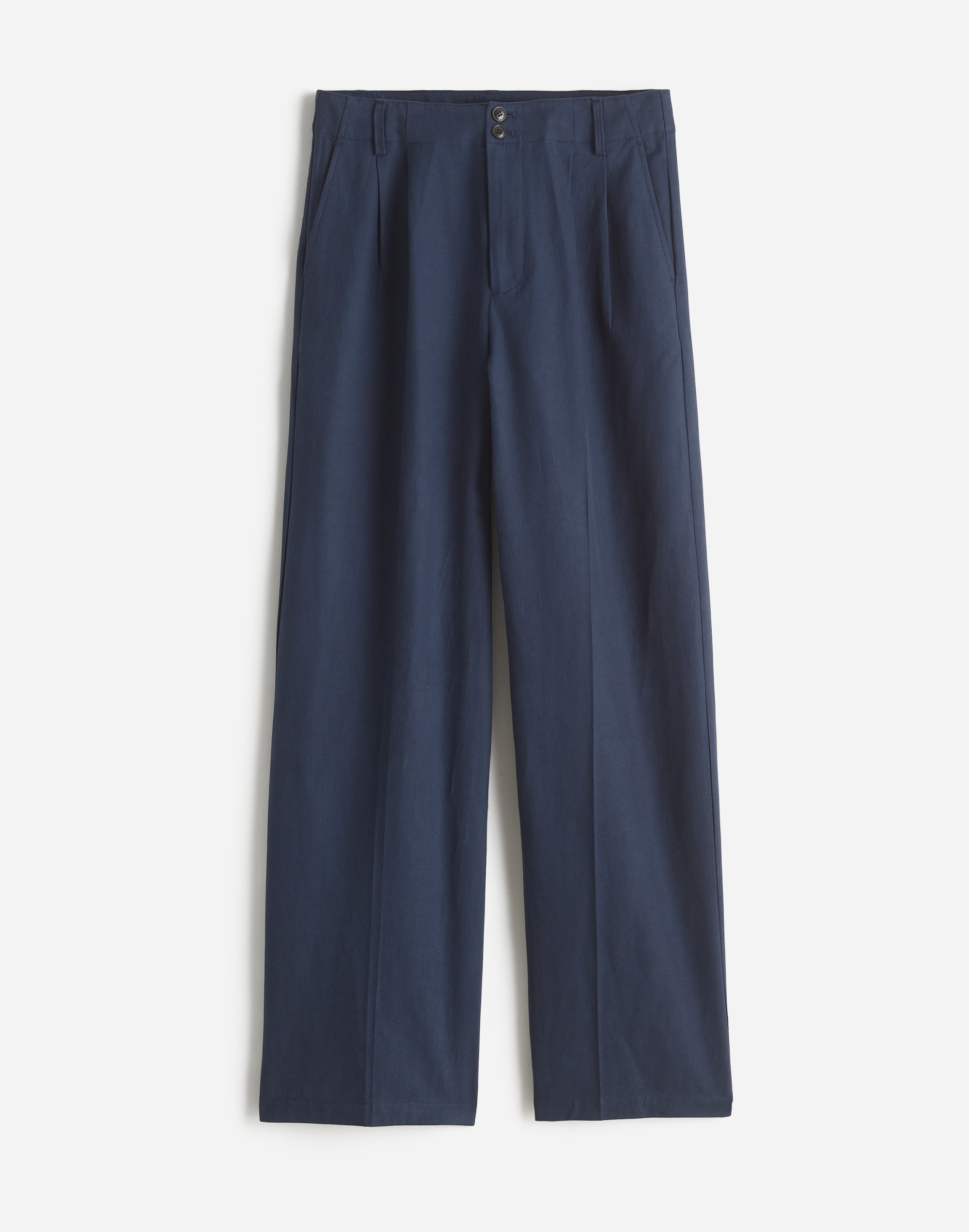 The Harlow Wide-Leg Pant in Drapey Twill