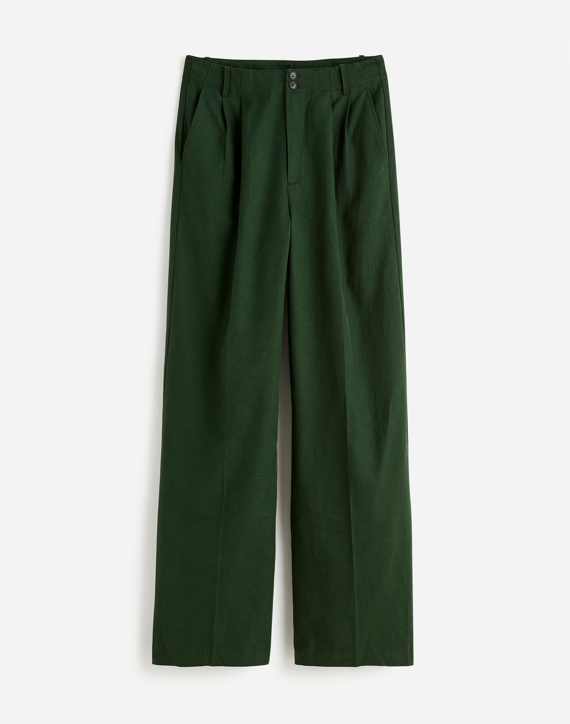 The Harlow Wide-Leg Pant in Drapey Twill