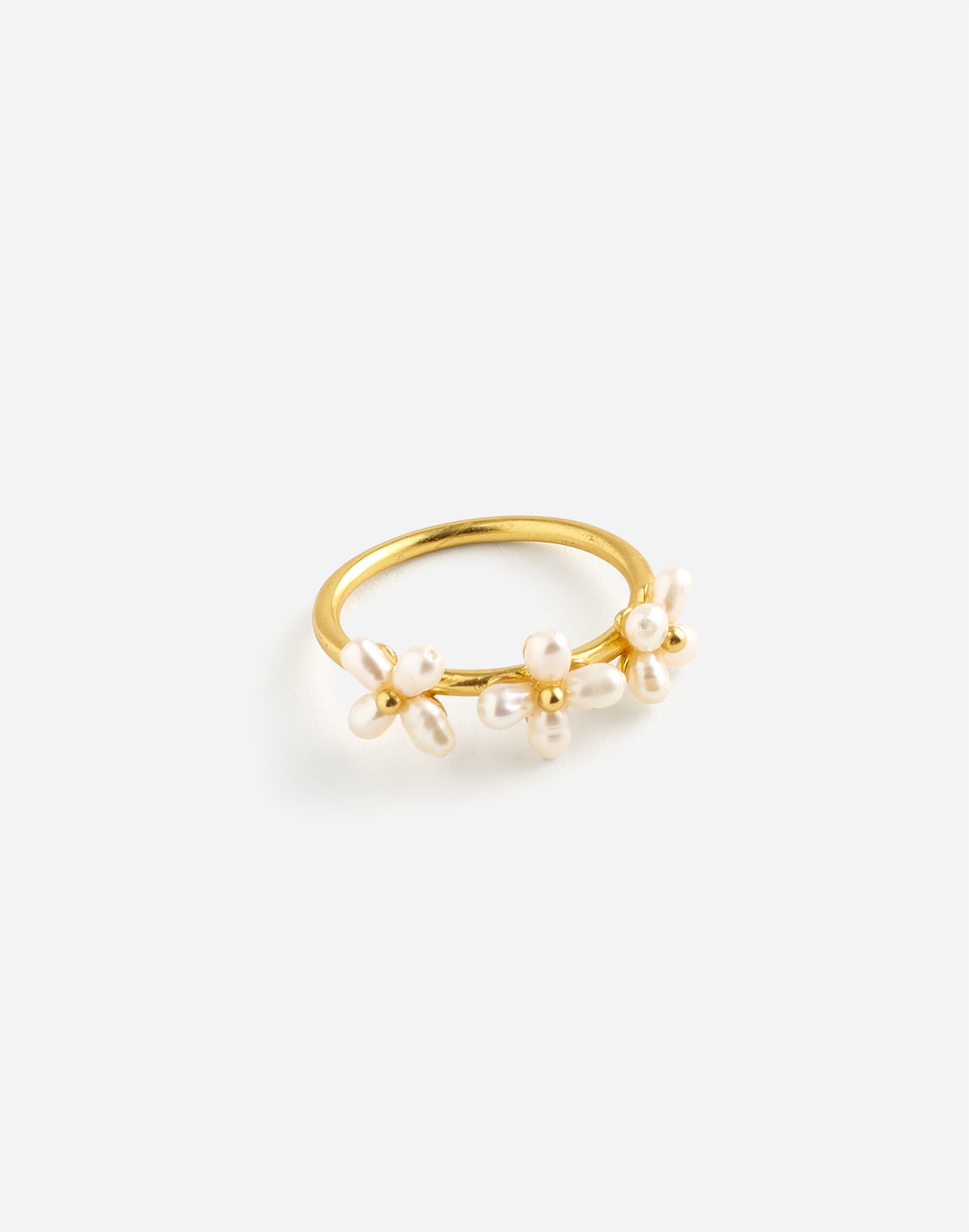 Freshwater Pearl Flower Ring