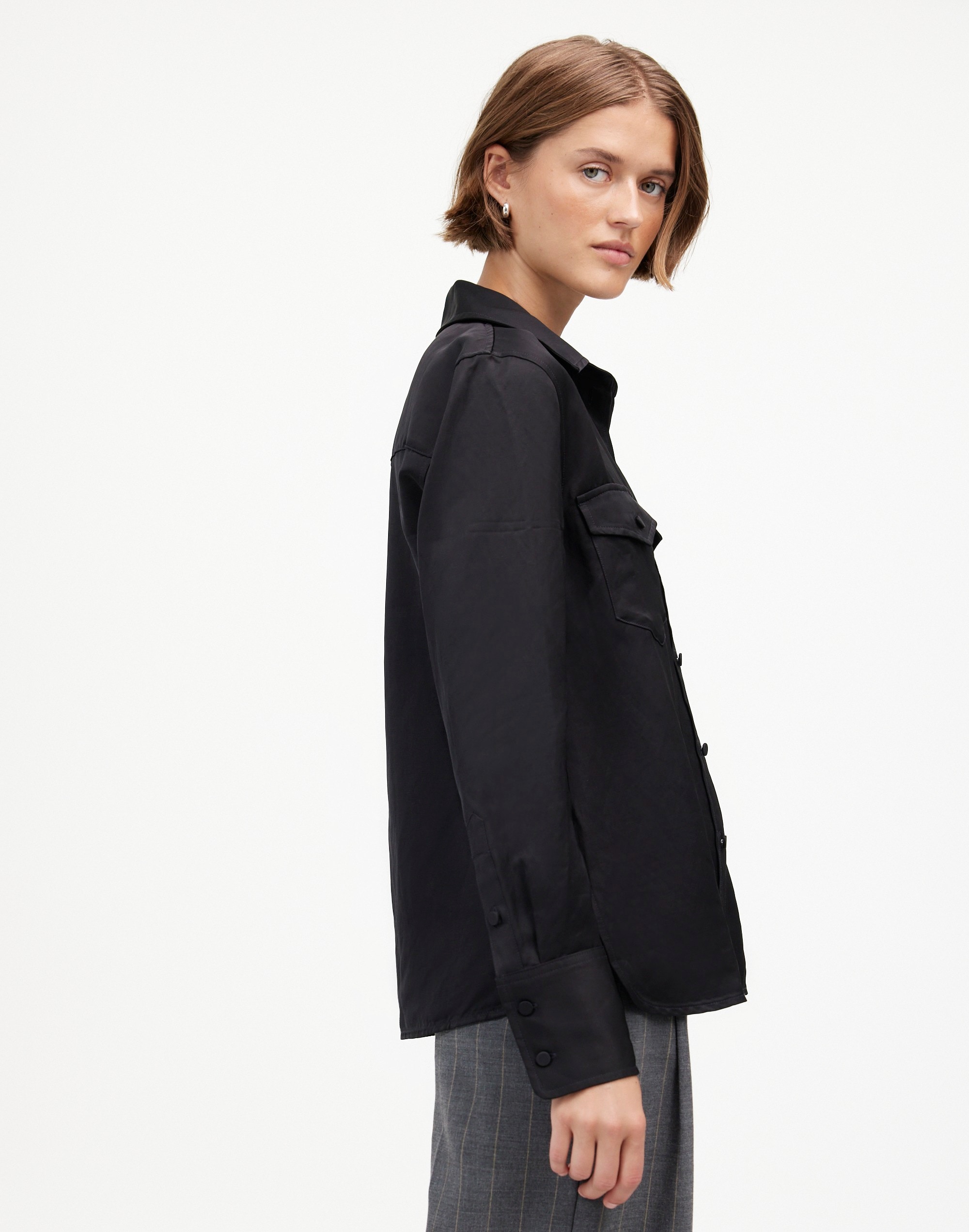 Western Shirt in Linen Blend