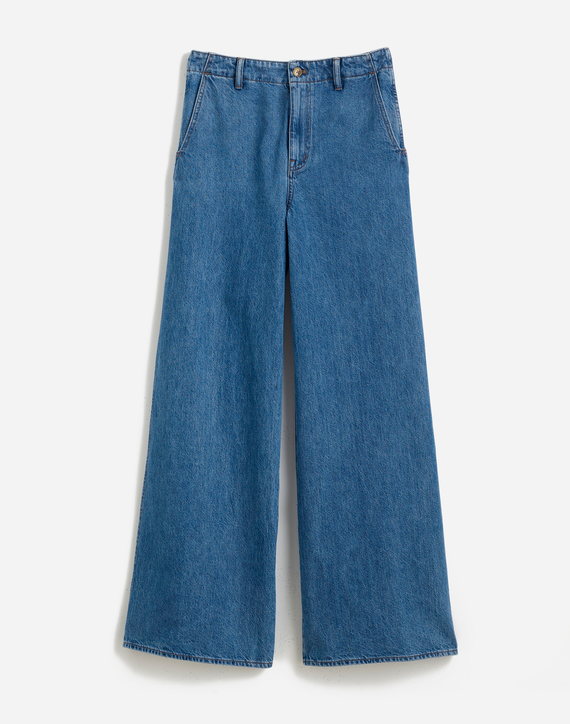 Wide Sweep Denim Trousers