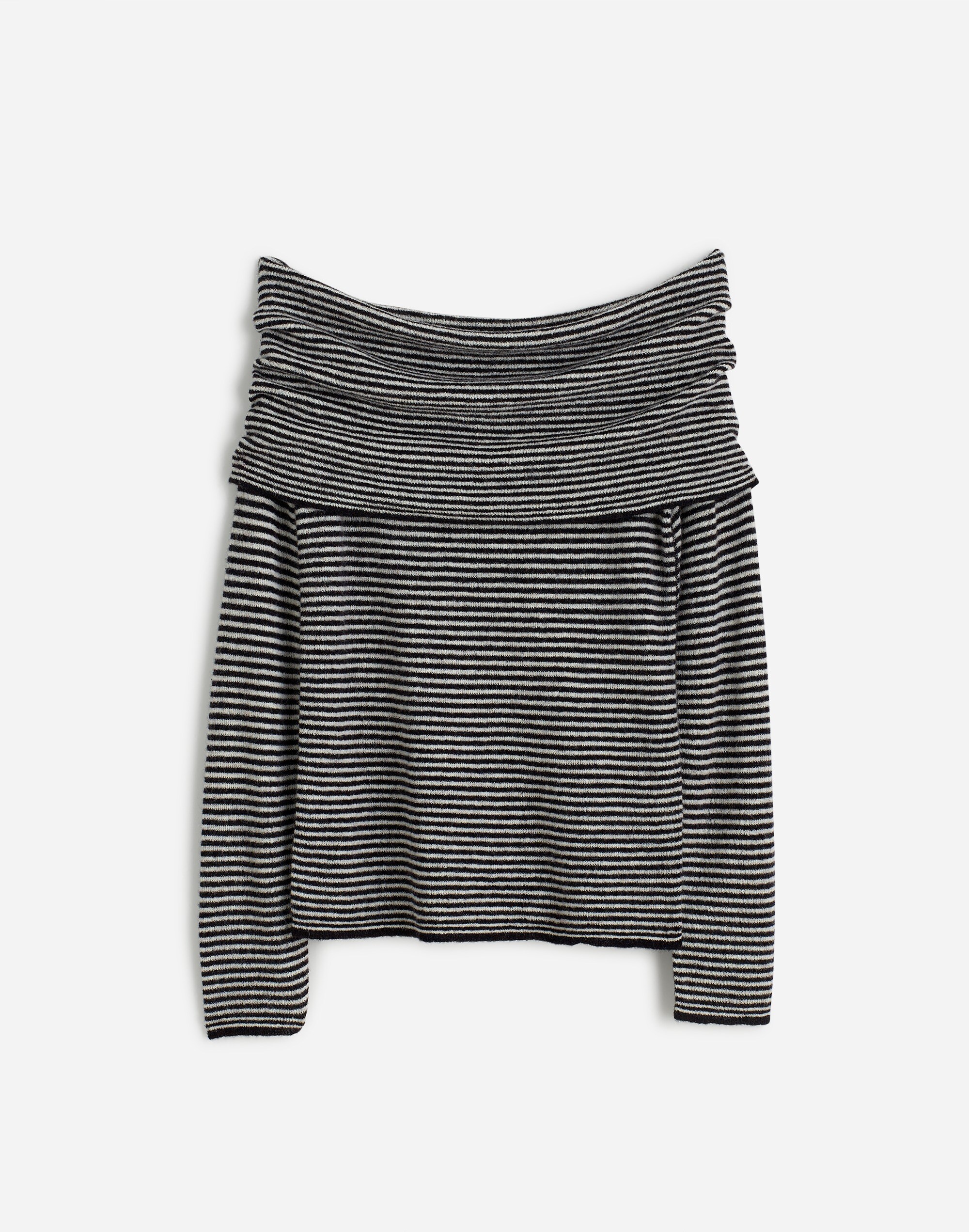 Alpaca-Blend Off-Shoulder Sweater