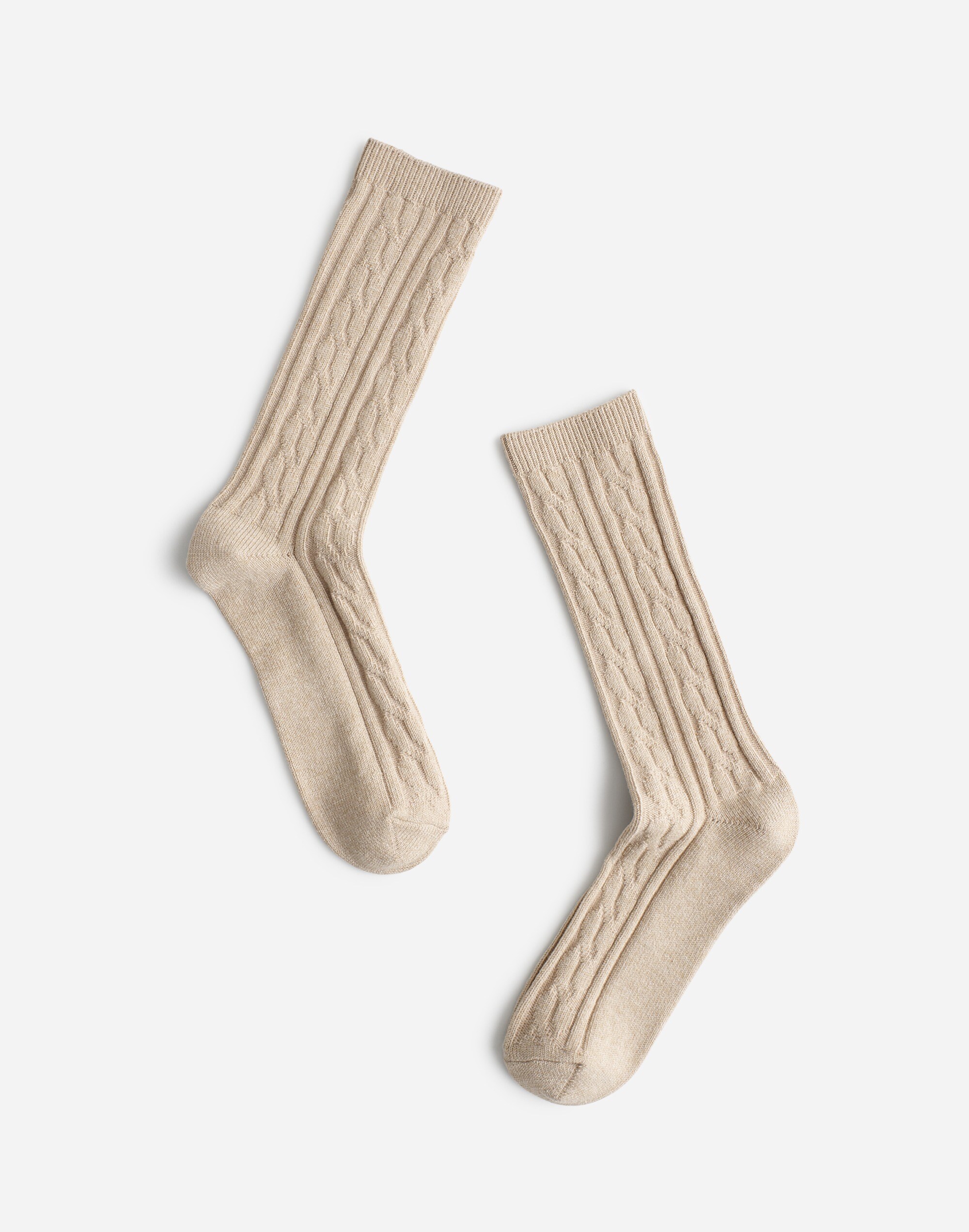 Cable-Knit Trouser Socks