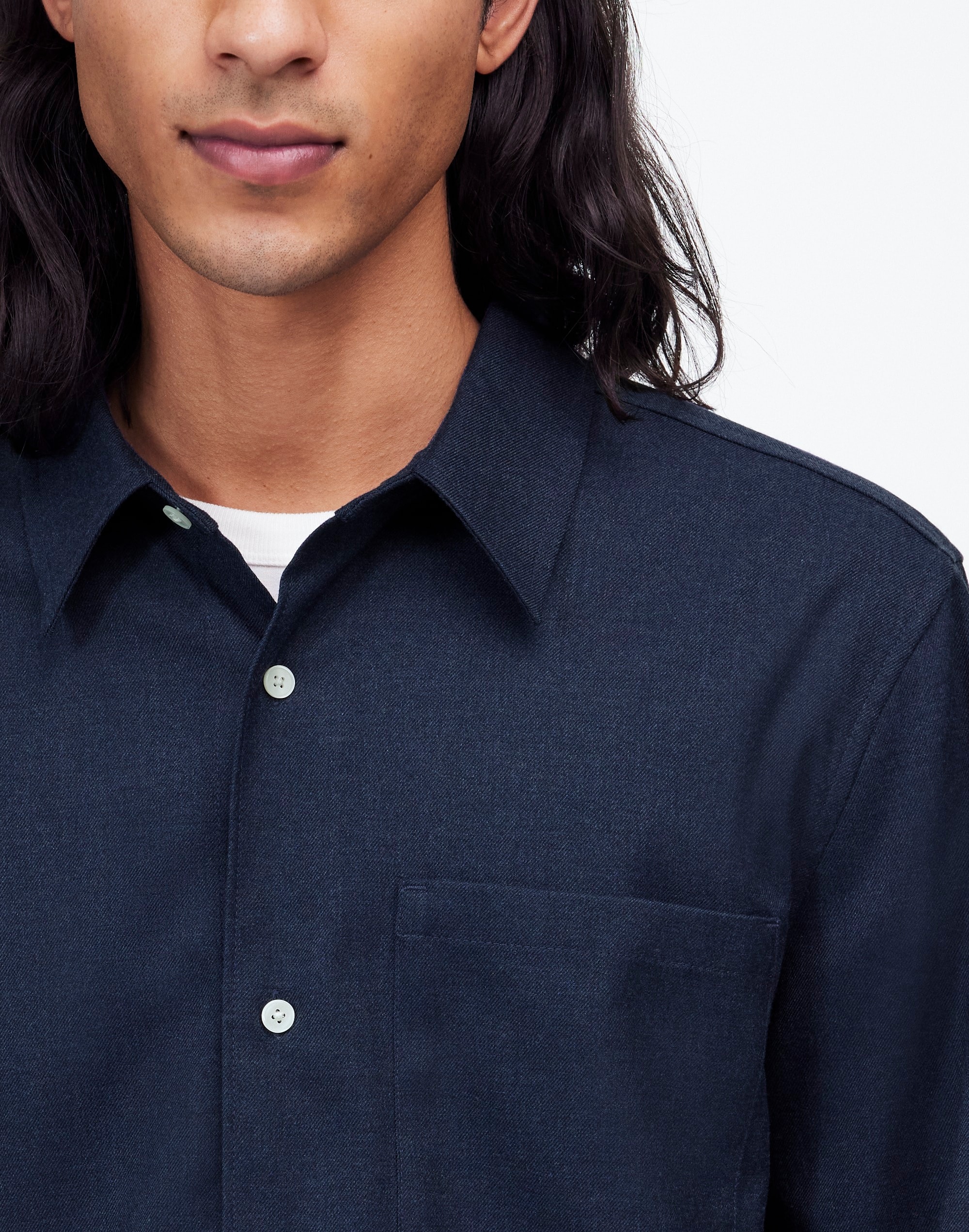 Twill Easy Long-Sleeve Shirt | Madewell