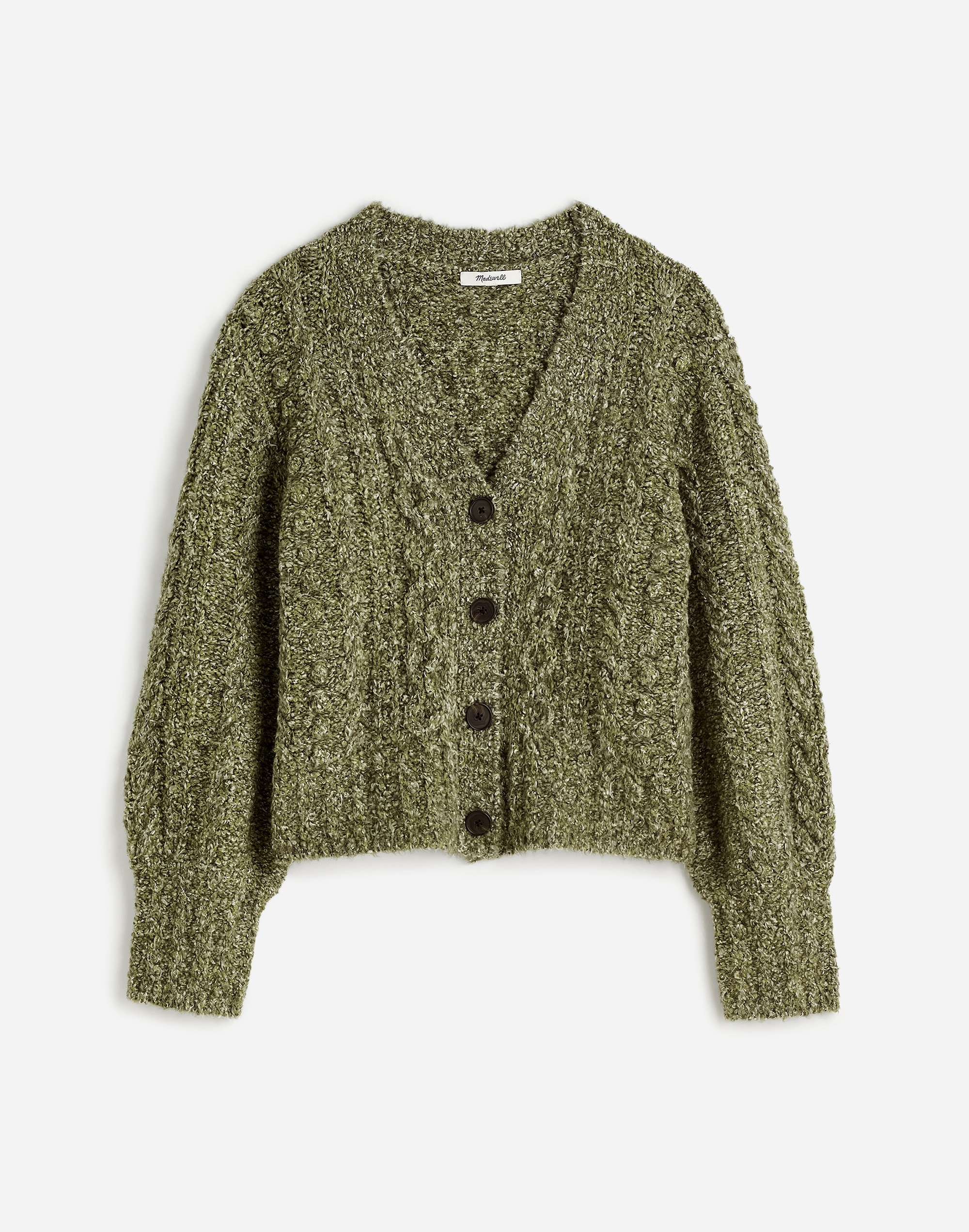 Cable V-Neck Cardigan