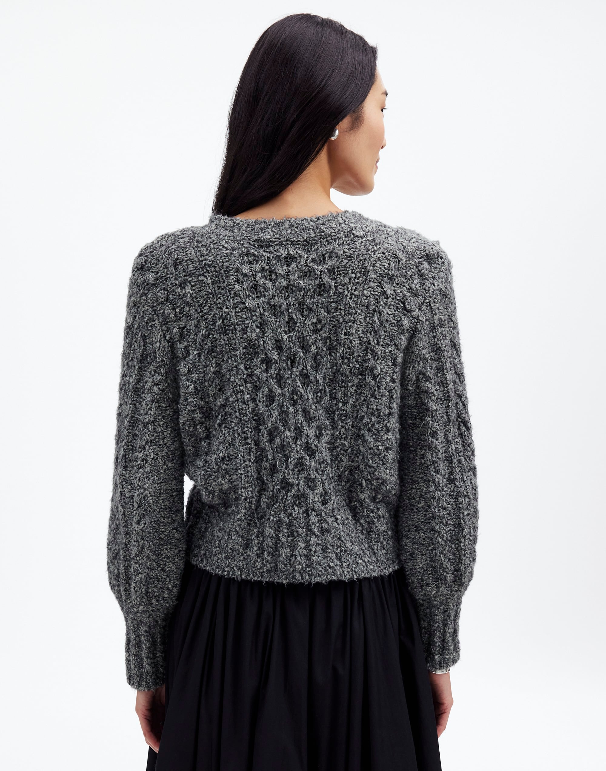 Cable V-Neck Cardigan | Madewell