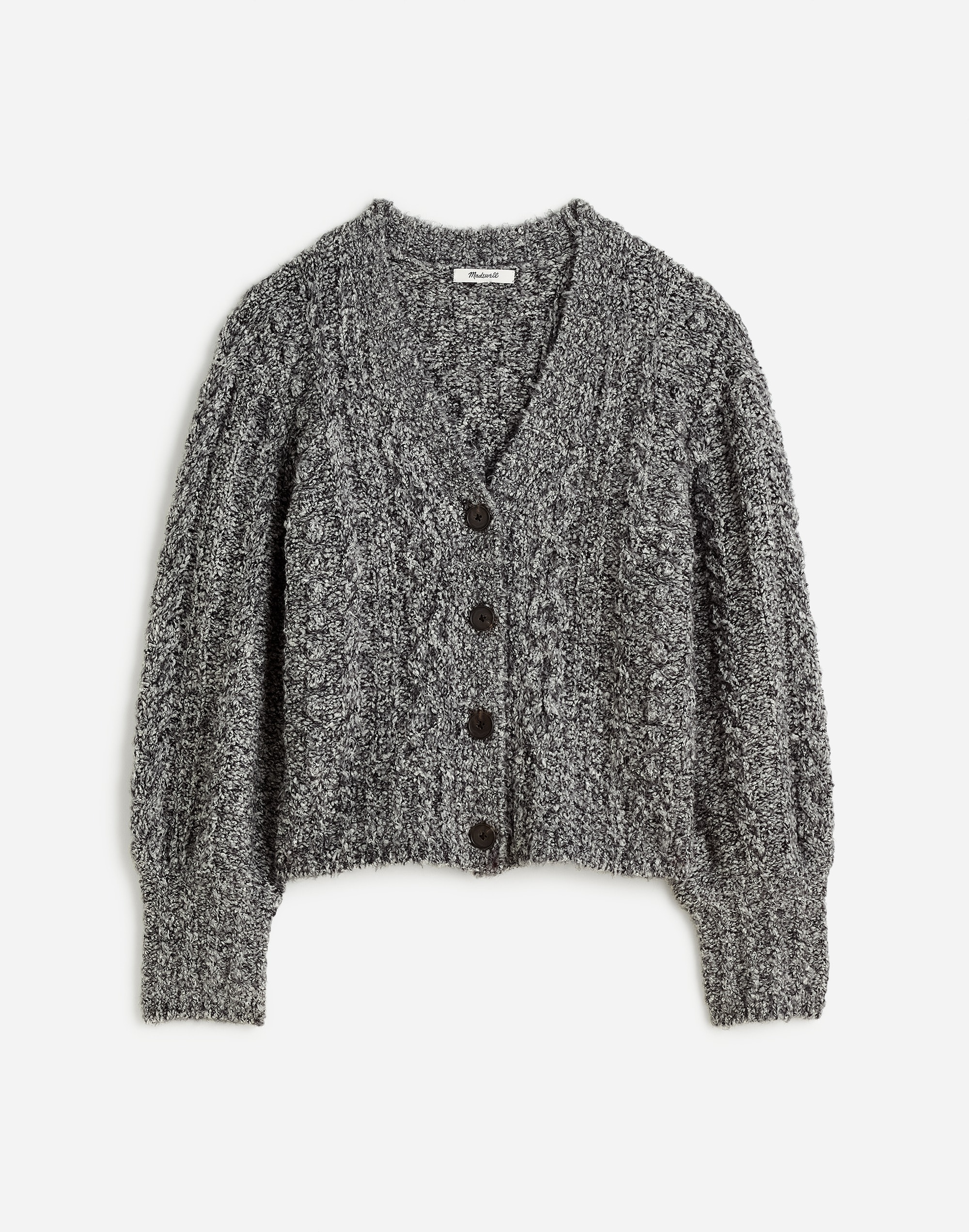 Cable V-Neck Cardigan