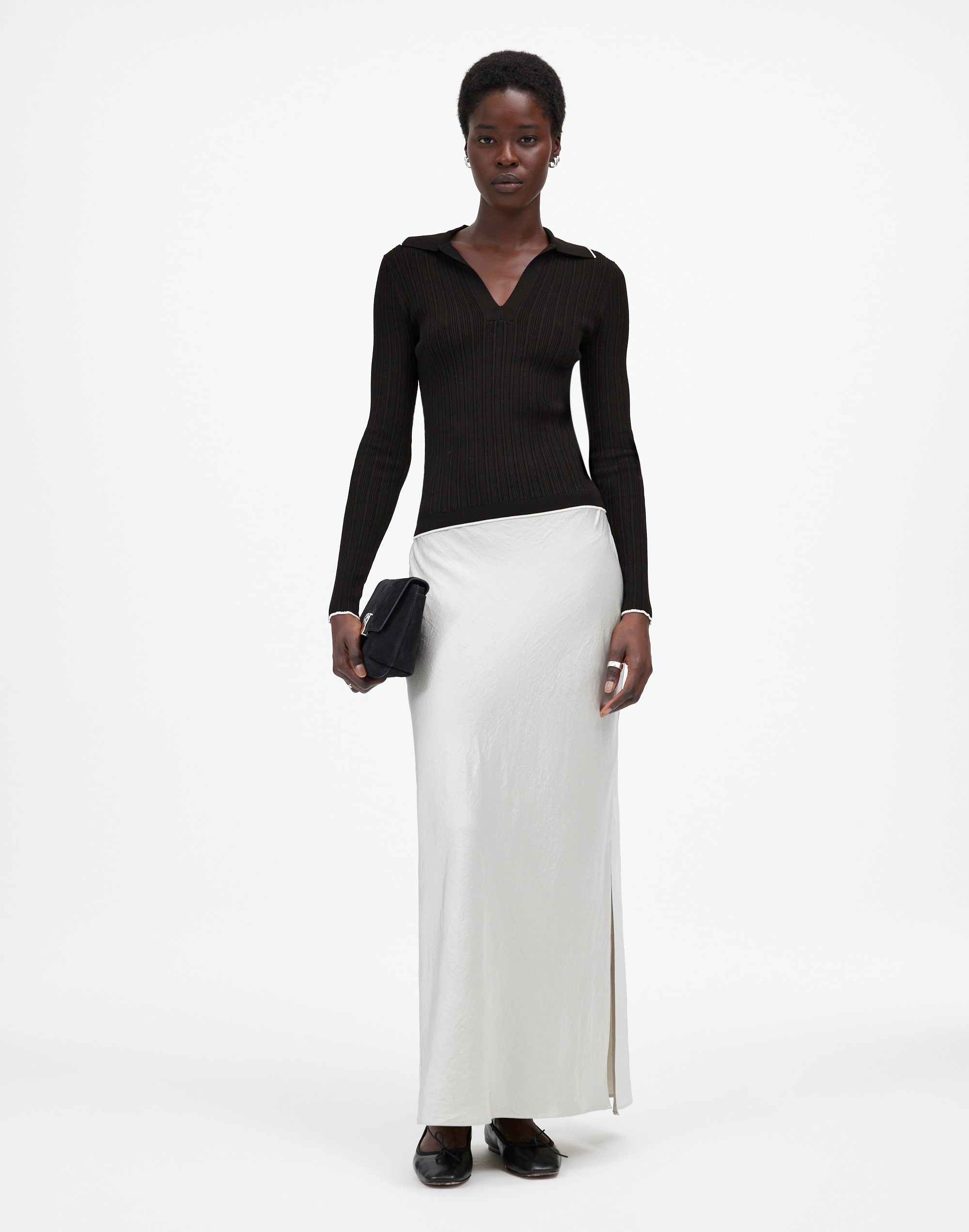 The Signature Knit Johnny-Collar Sweater