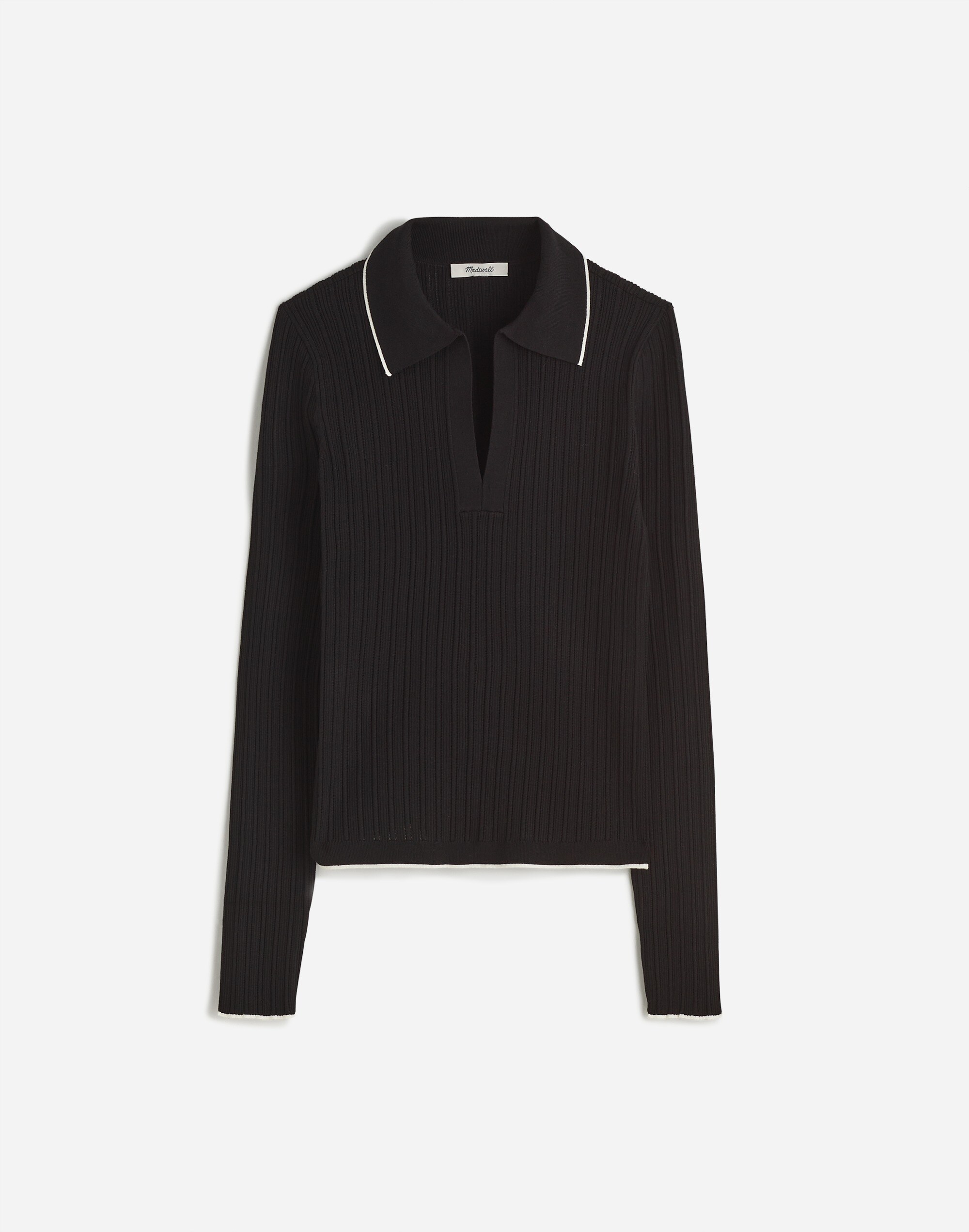 The Signature Knit Johnny-Collar Sweater
