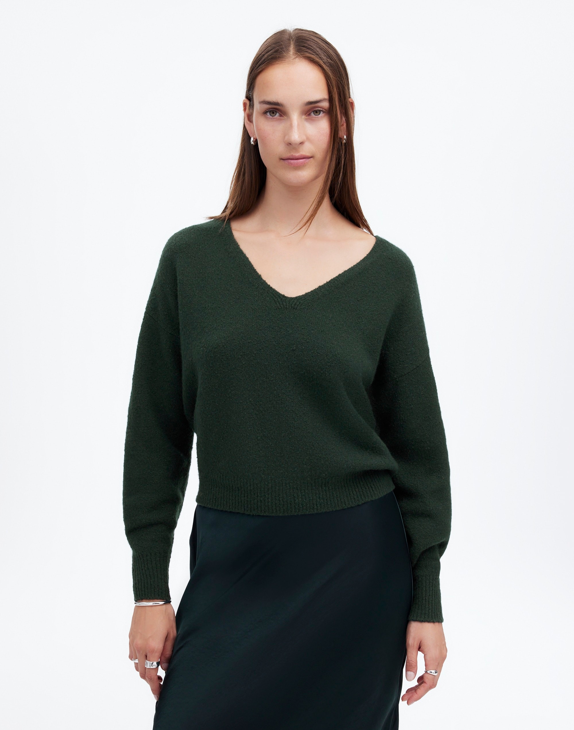 Wedged V-Neck Sweater