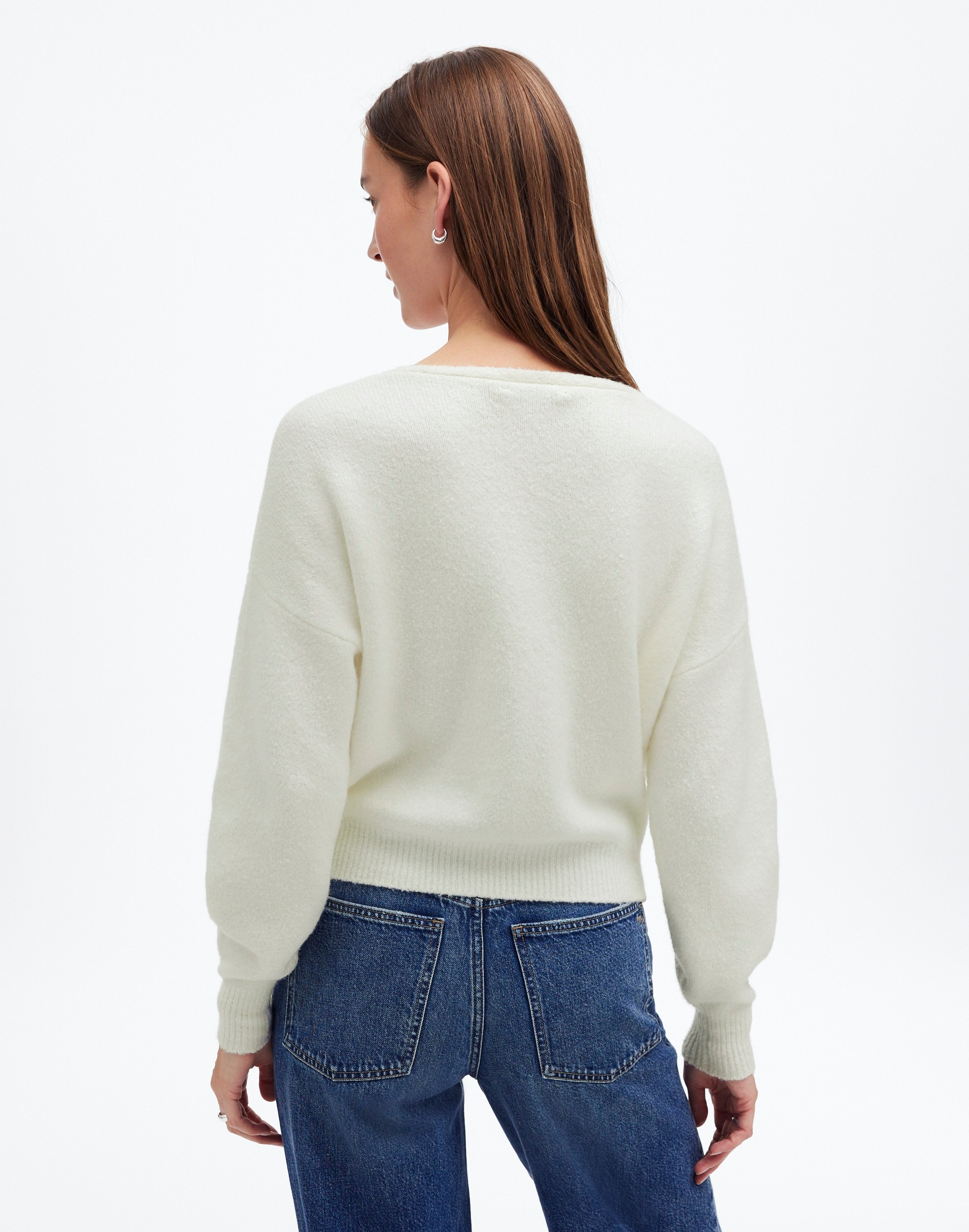 Wedged V-Neck Sweater