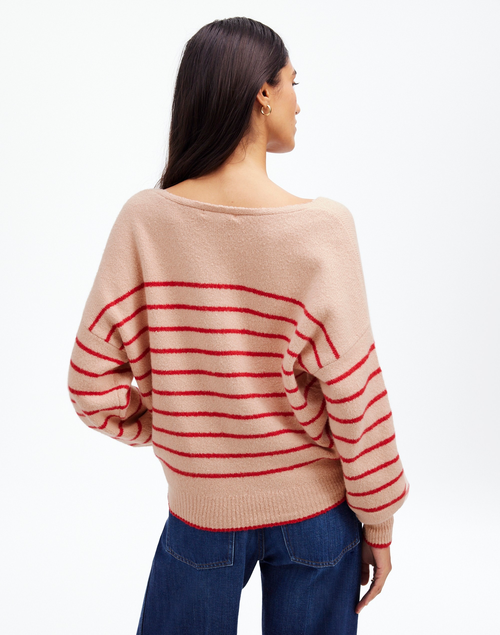 Wedged V-Neck Sweater
