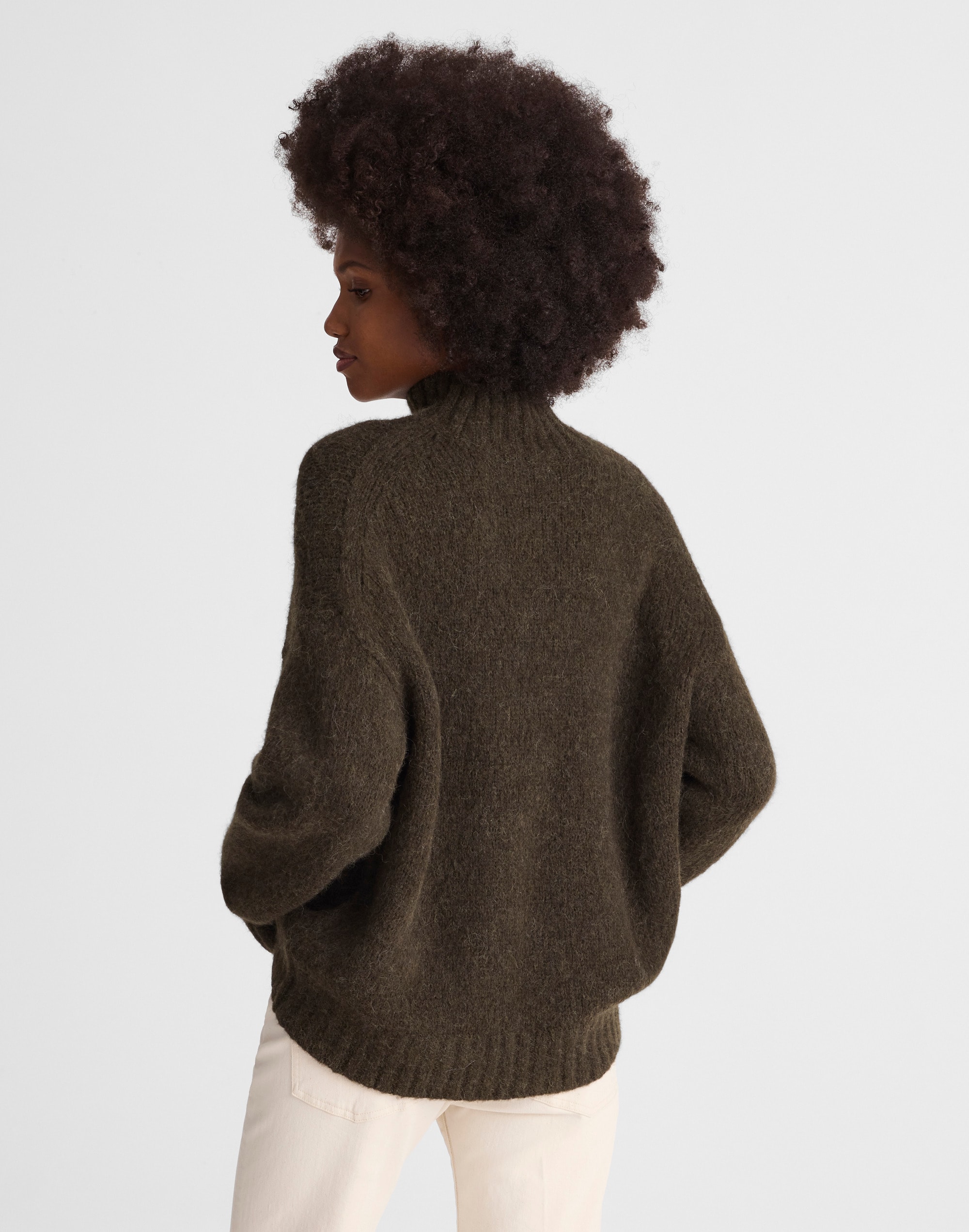 Chunky-Knit Alpaca-Blend Turtleneck