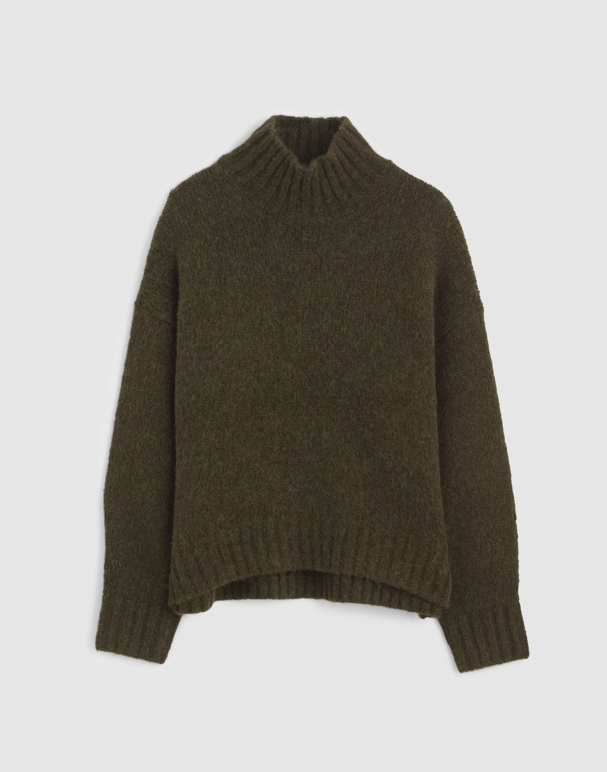 Chunky-Knit Alpaca-Blend Turtleneck