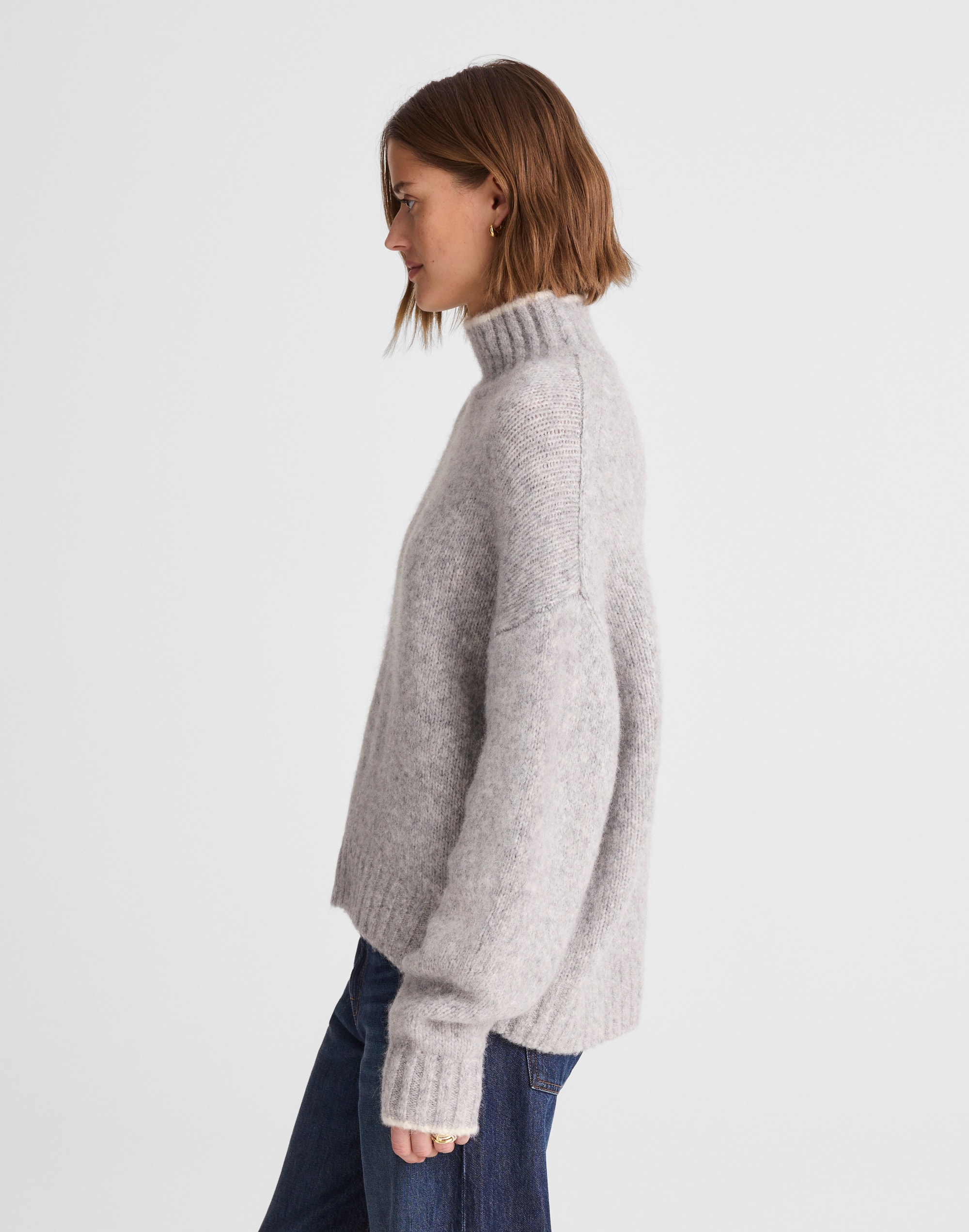 Chunky-Knit Alpaca-Blend Turtleneck