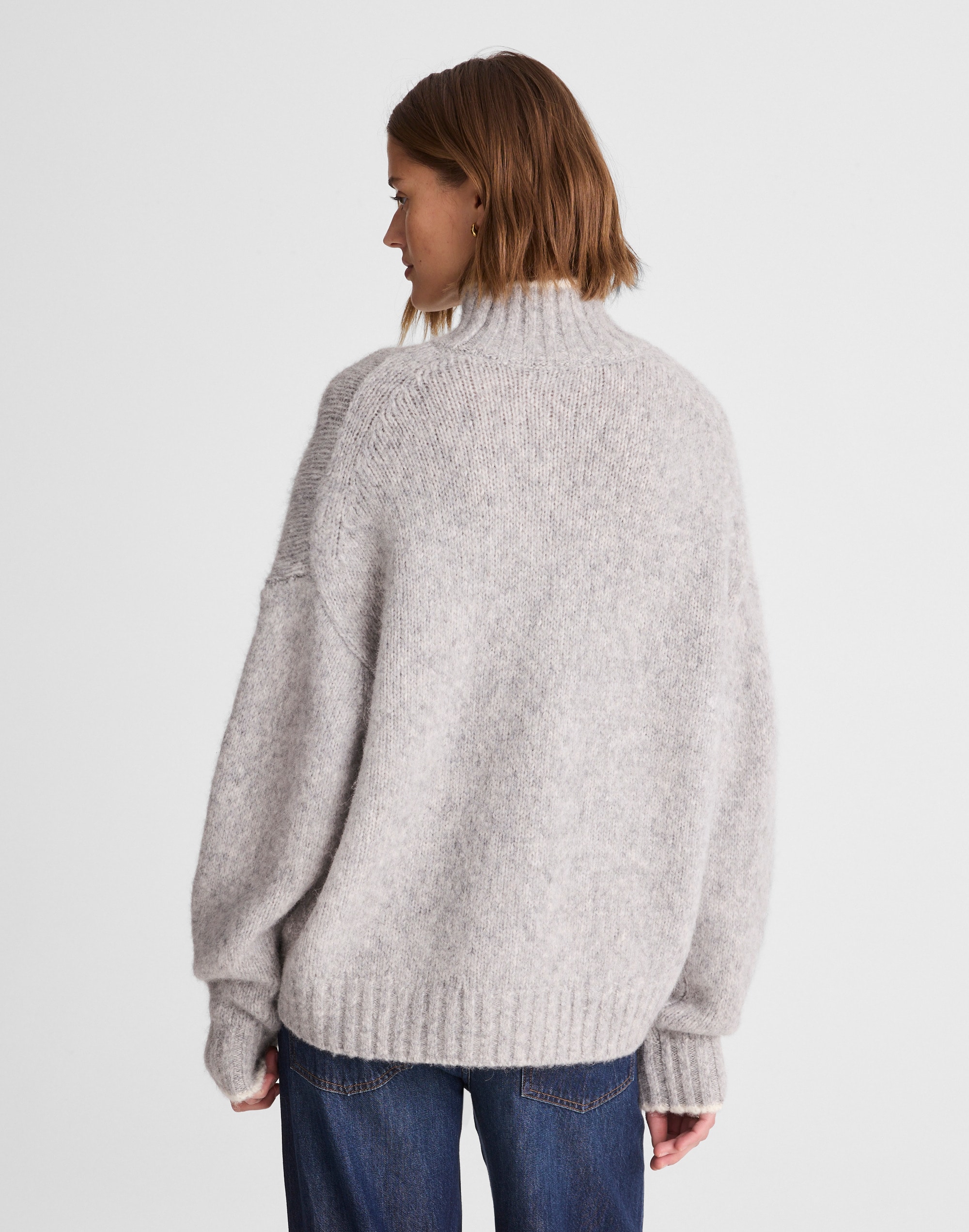 Chunky-Knit Alpaca-Blend Turtleneck