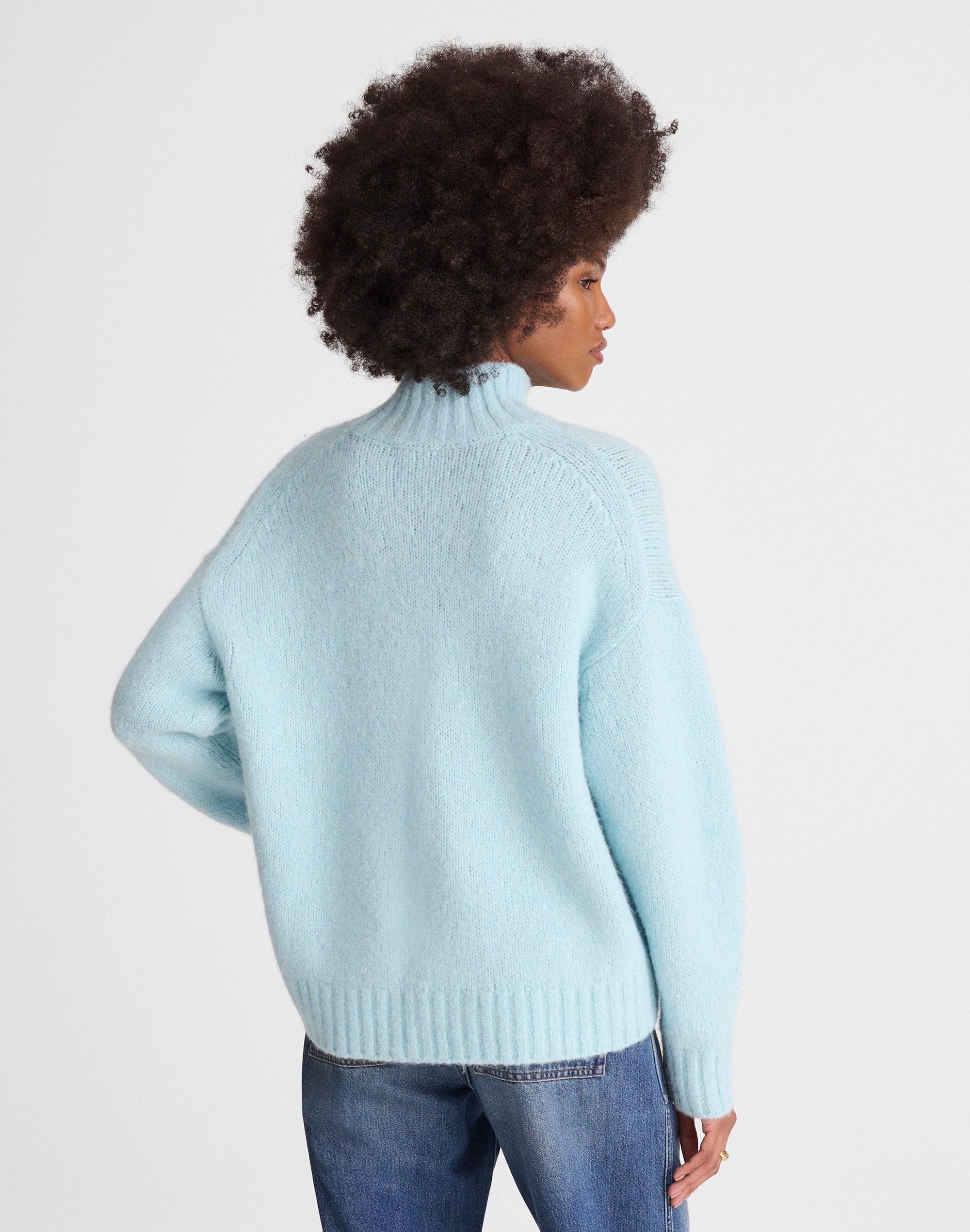 Chunky-Knit Alpaca-Blend Turtleneck
