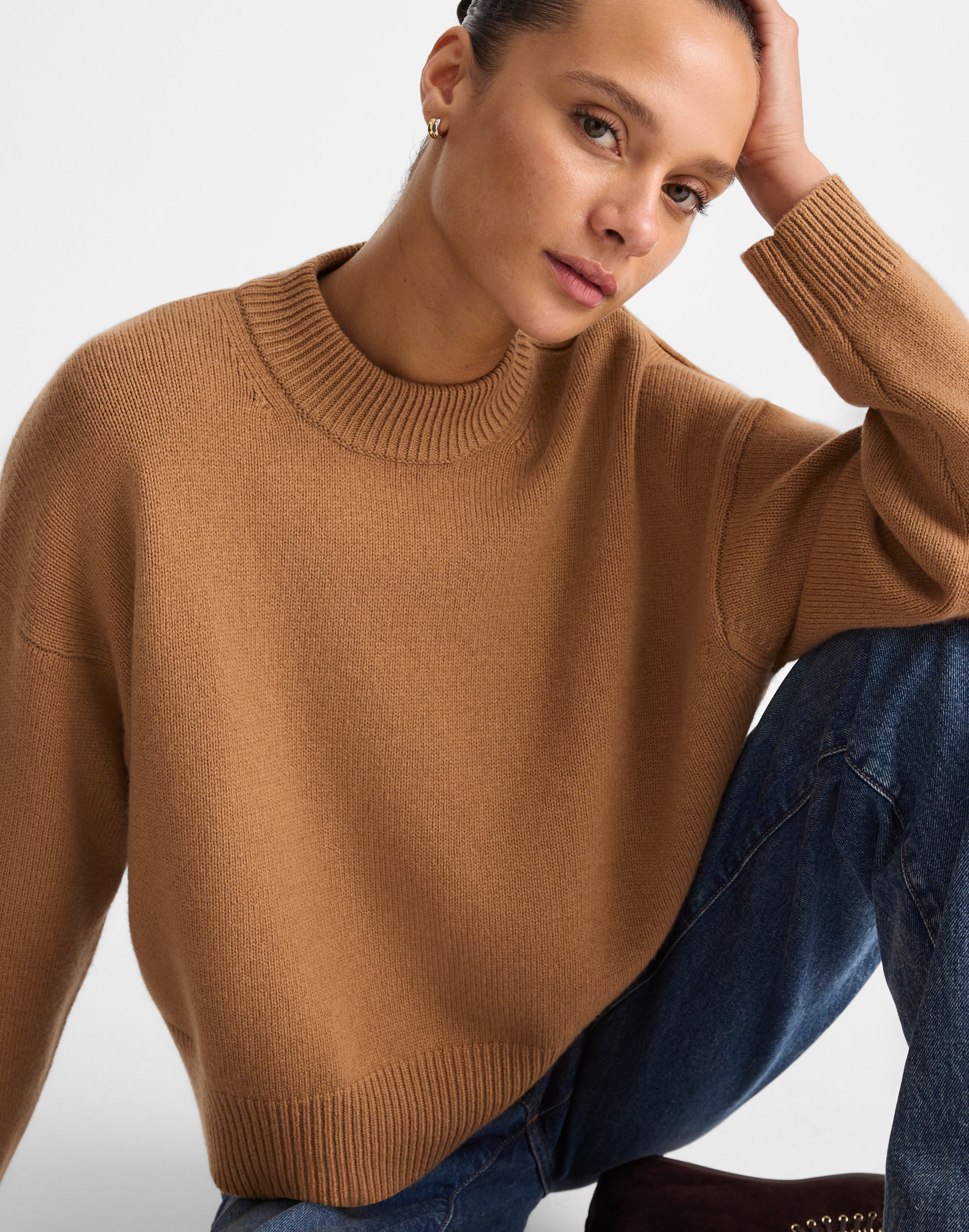 SoftWool Boxy Crewneck Sweater